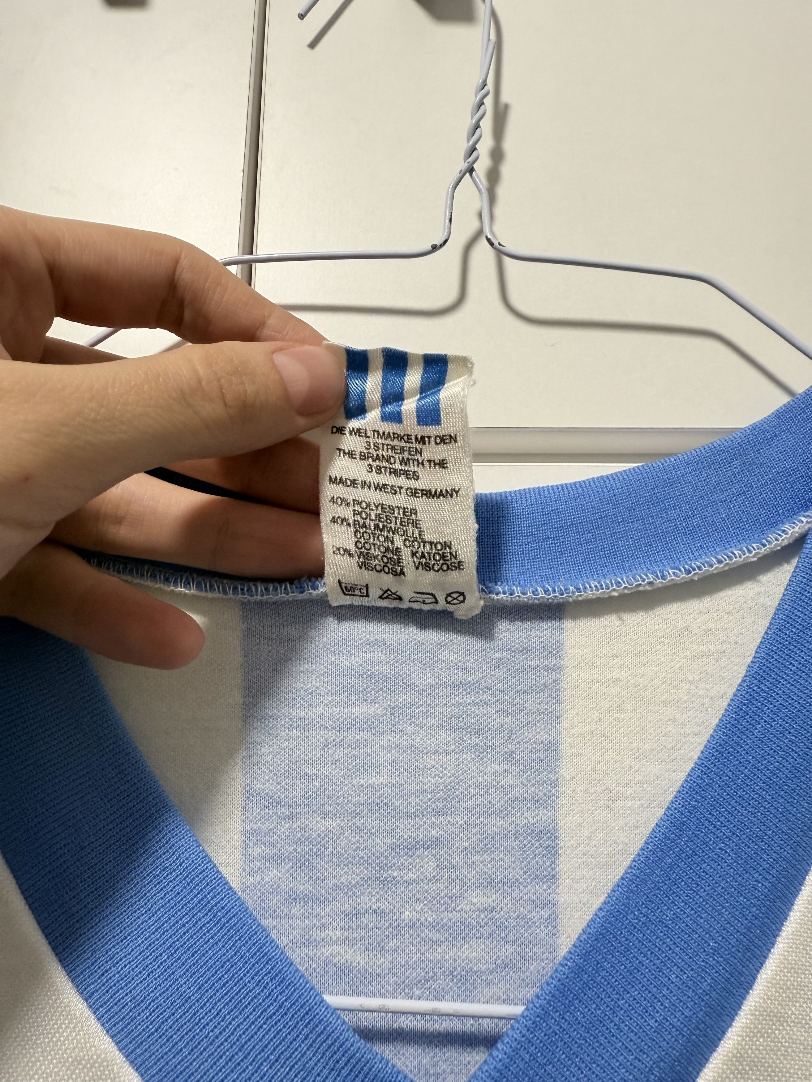 Adidas Vintage 1985 Adidas Racing Club de Avellaneda Home Kit (L) Size US L / EU 52-54 / 3 - 3 Thumbnail
