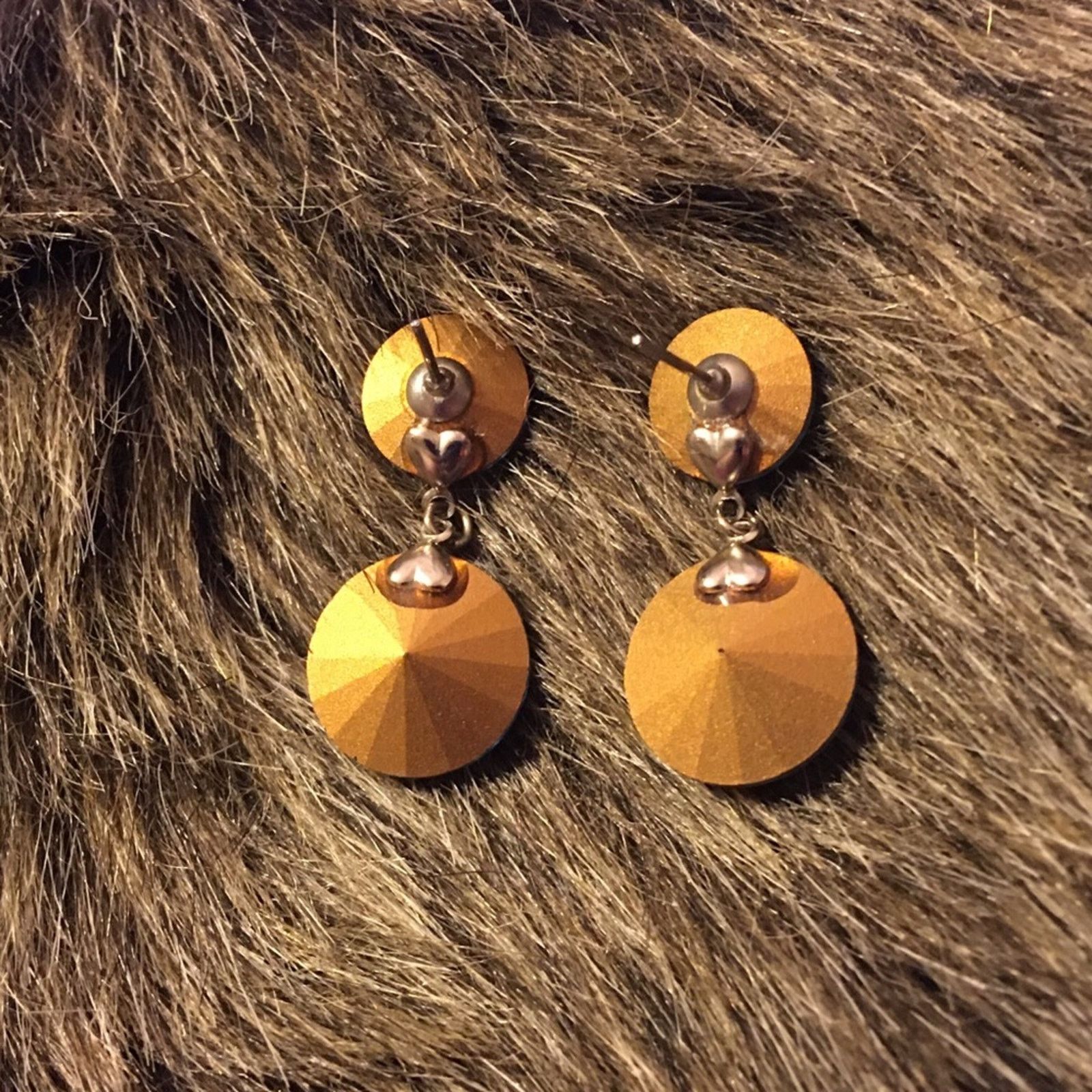 Jewelry Vintage light blue faceted stone pierced earrings Size ONE SIZE - 3 Thumbnail