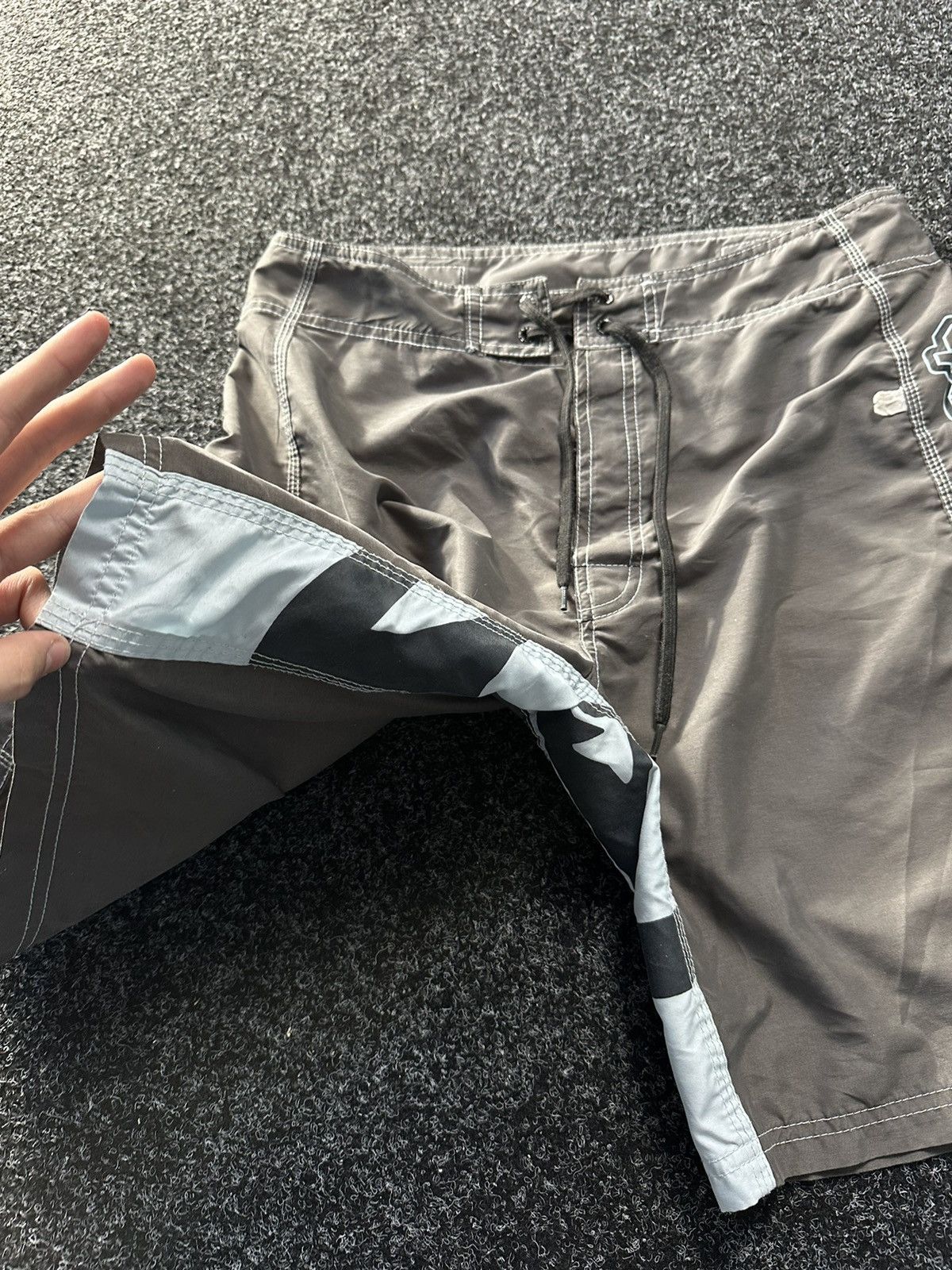 Quiksilver × Vintage 🚨Vintage Quicksilver OVER PRINT Japanese Surf style Shorts Size US 32 / EU 48 - 7 Thumbnail