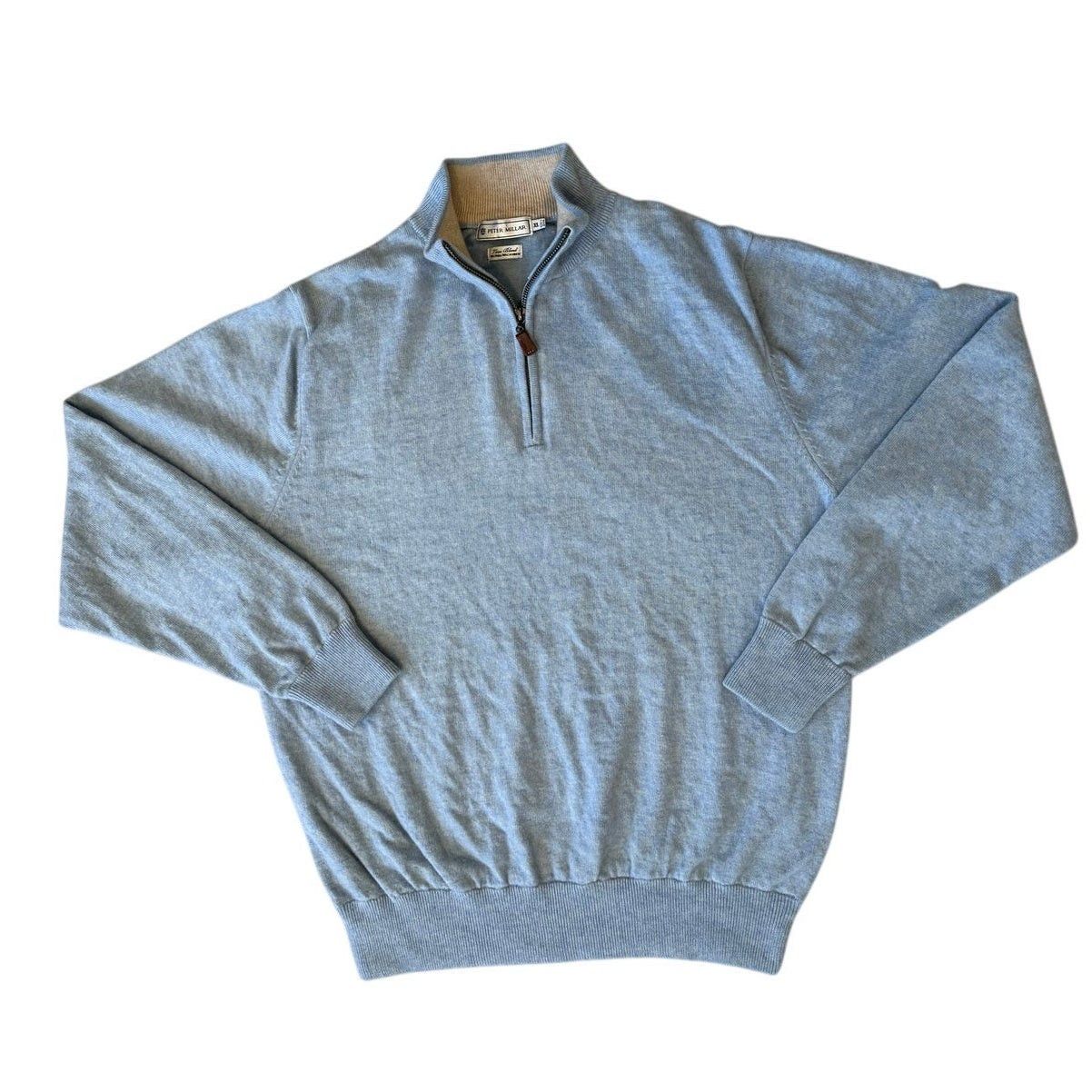 Peter Millar Sweater 1XL Light Blue Wool Cashmere Luxe Blend, Men's — image 4 of 6