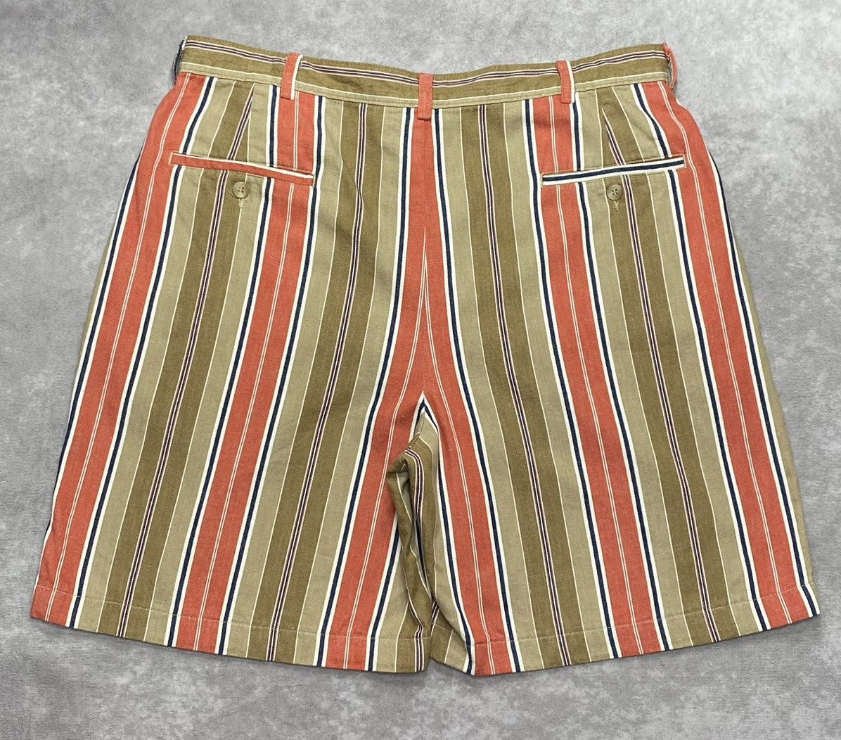 Vintage 90’s Vintage Ruff Hewn Striped Cotton Shorts Size US 36 / EU 52 - 2 Thumbnail