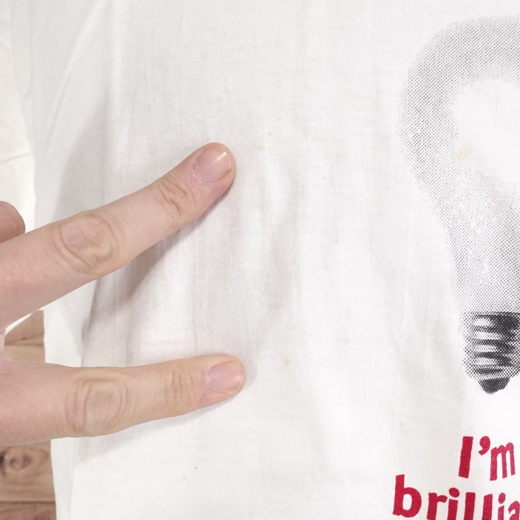 Fruit Of The Loom VINTAGE Fruit of the Loom I'm Brilliant Light Bulb Savvis Smart Network Solution T-Shirt XL White 90s Unisex Size US XL / EU 56 / 4 - 5 Thumbnail