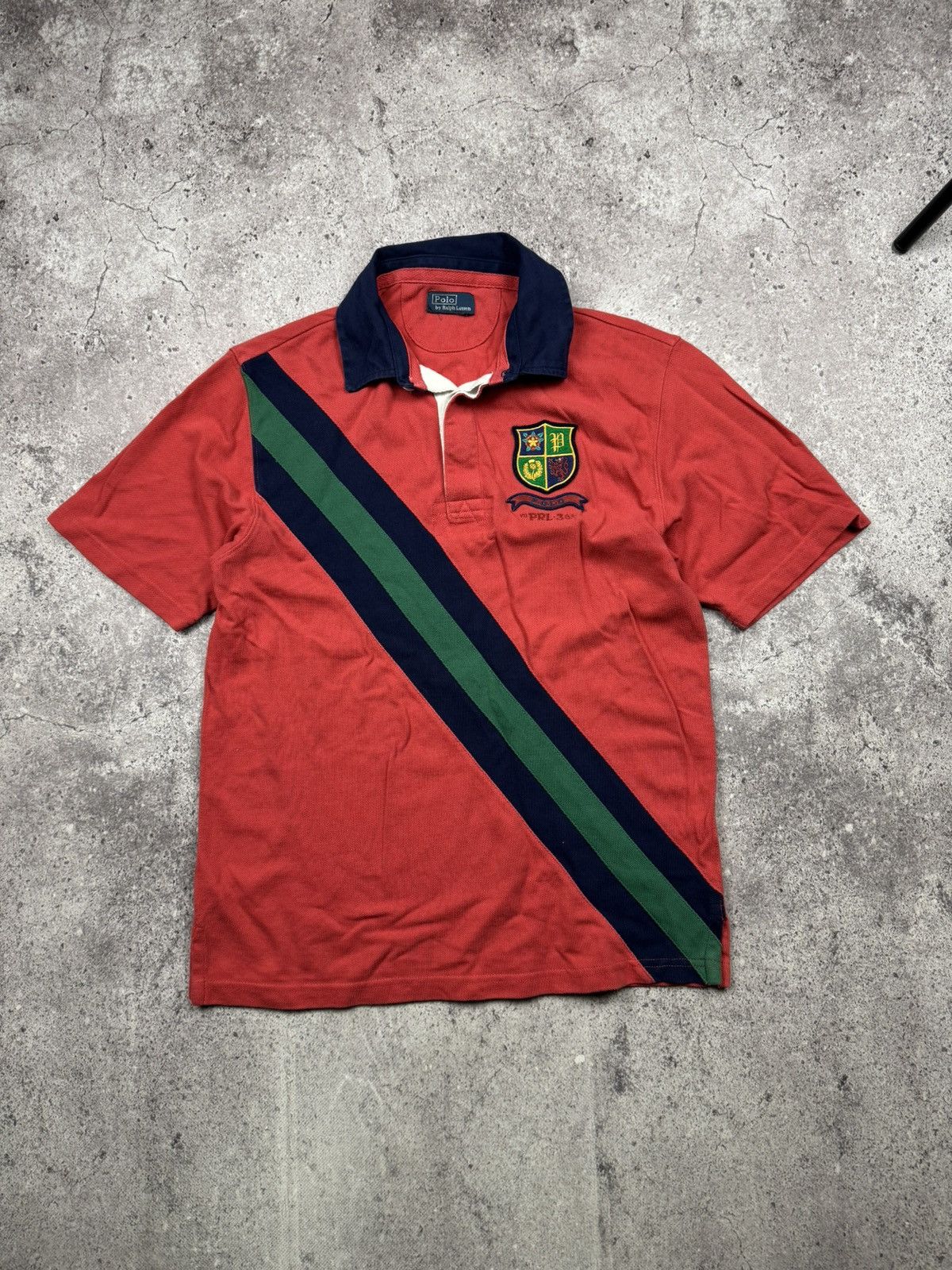 Polo Ralph Lauren Vintage Polo Ralph Lauren Striped Y2K Rugby Polo Shirt Japan Size US S / EU 44-46 / 1 - 1 Thumbnail