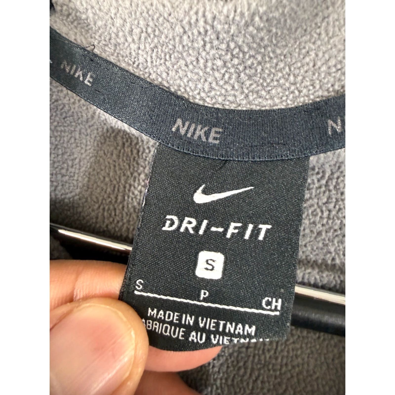 Nike Nike Dri Fit Hoodie Mens S Heather Gray Full Zip Fleece Lined Raglan Sleeve Logo Size US S / EU 44-46 / 1 - 5 Thumbnail