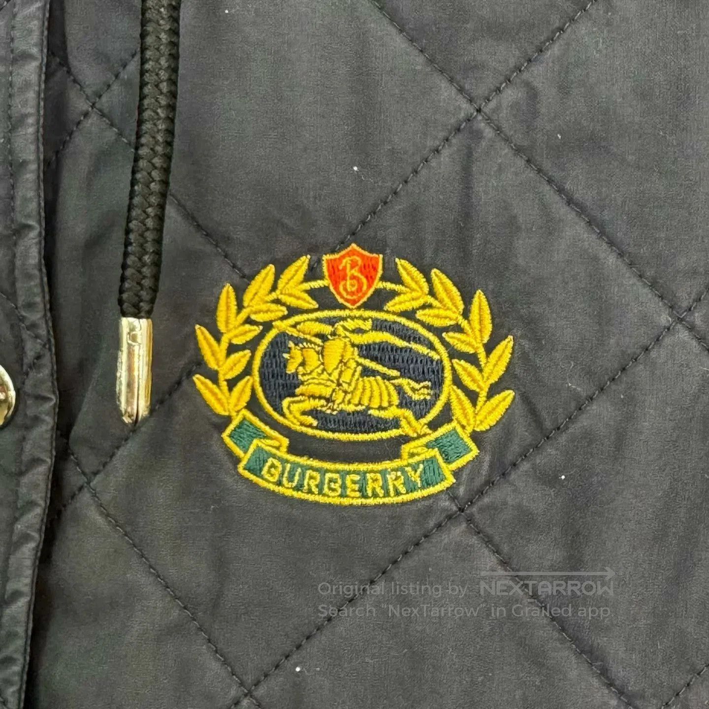 Burberry Burberry Quilted Cotton Jacket with Embroidery. Size XS / US 0-2 / IT 36-38 - 3 Thumbnail