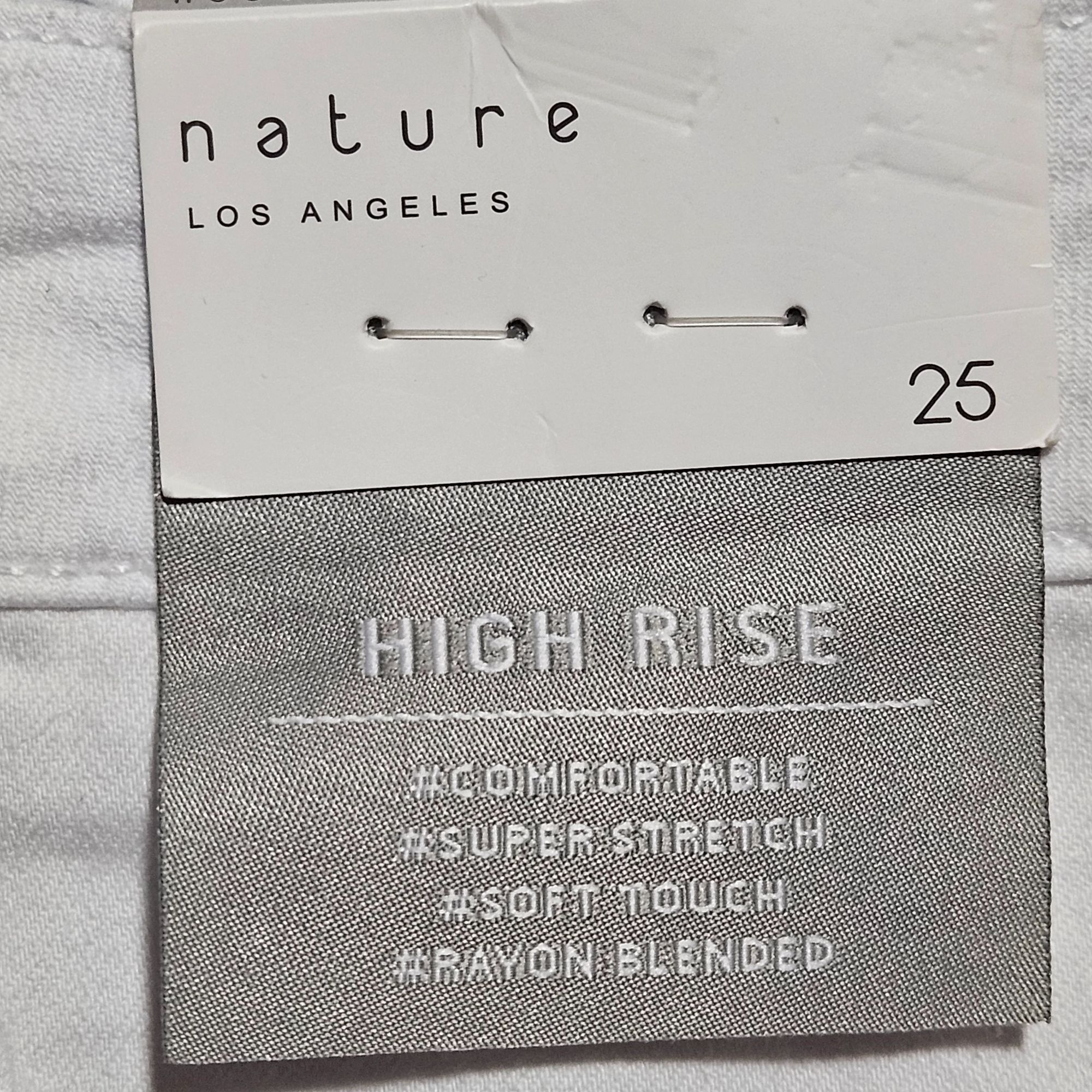 Other Nature Women White Jeans Skinny Highrise 25 Clean Girl Quiet Size 25" / US 0 / IT 36 - 4 Thumbnail