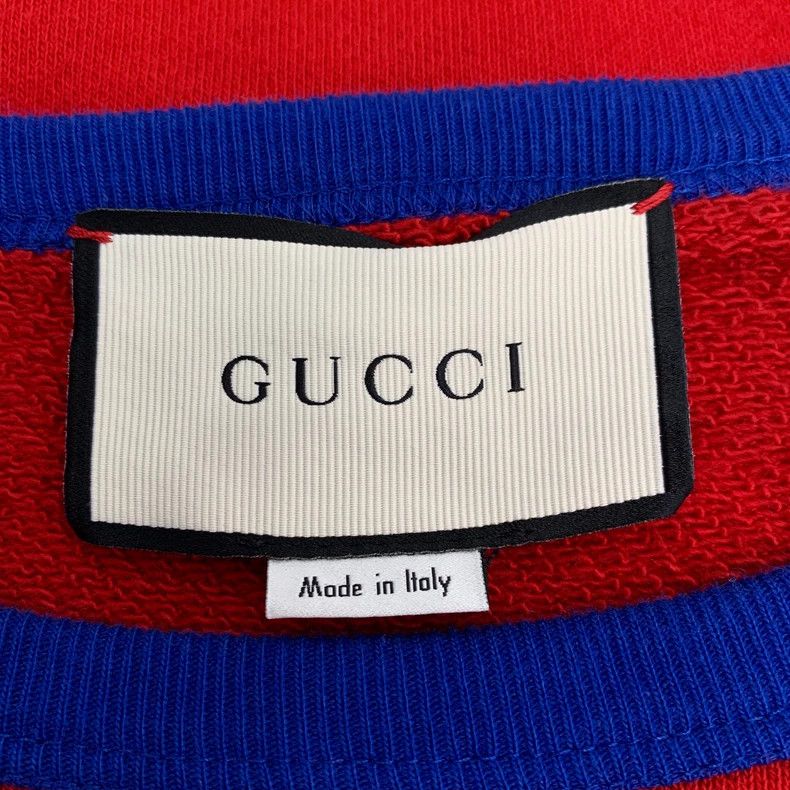 Gucci Gucci Color block logo printed cotton round-neck long-sleev Size US S / EU 44-46 / 1 - 7 Thumbnail