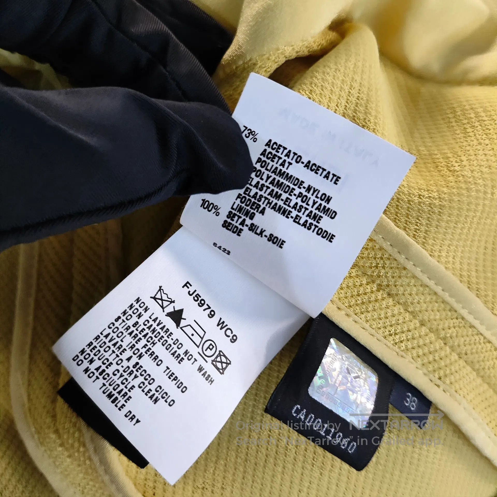 Fendi FENDI Design-Inspired Yellow Jacket| Size XS / US 0-2 / IT 36-38 - 5 Thumbnail