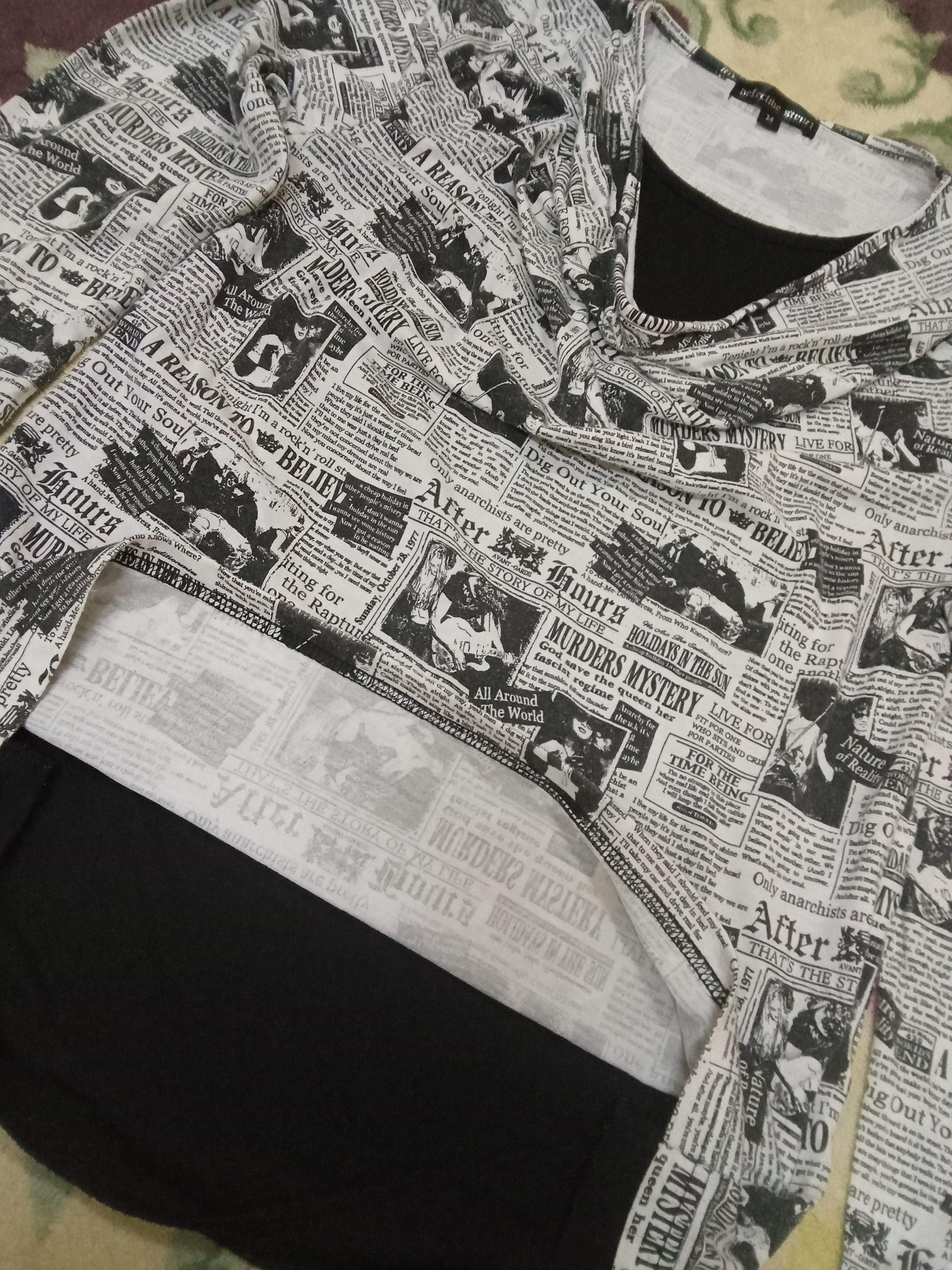 Japanese Brand Defective Struct Punk Rare Full Print Gazette T Shirt Size US M / EU 48-50 / 2 - 8 Thumbnail