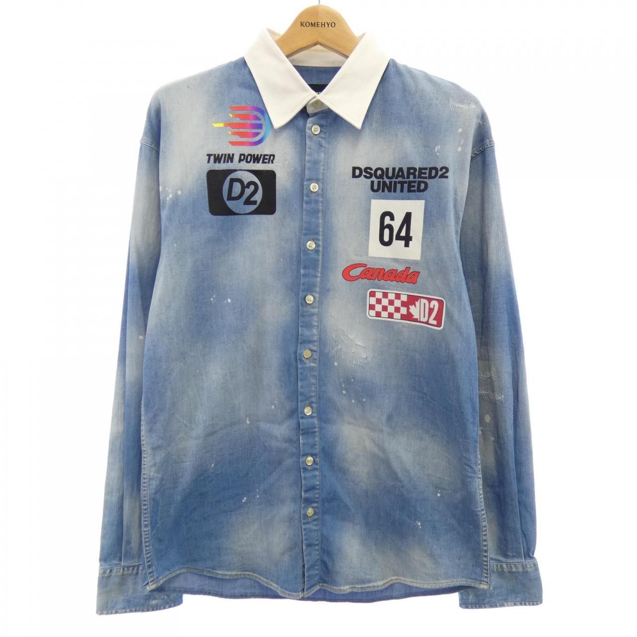 Other Other Dsquared2 Shirt Cotton Dress Shirt S74DM0441 DUTY FREE for USA Size ONE SIZE - 1 Thumbnail