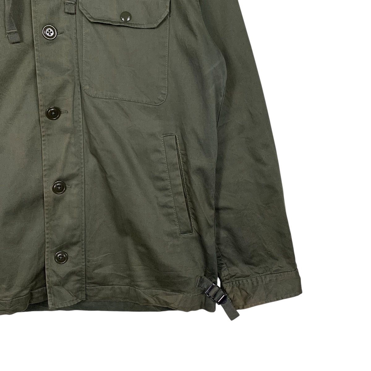 Beams Japan BEAMS Olive Green Button Zipper Hooded Jacket #1622-C72 Size US L / EU 52-54 / 3 - 6 Thumbnail