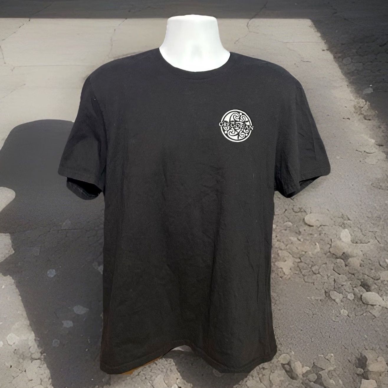 Vintage Gregorian Pure Chants World Tour USA 2024 Men's XL Black Short Sleeve Graphic Tee Size US XL / EU 56 / 4 - 4 Thumbnail