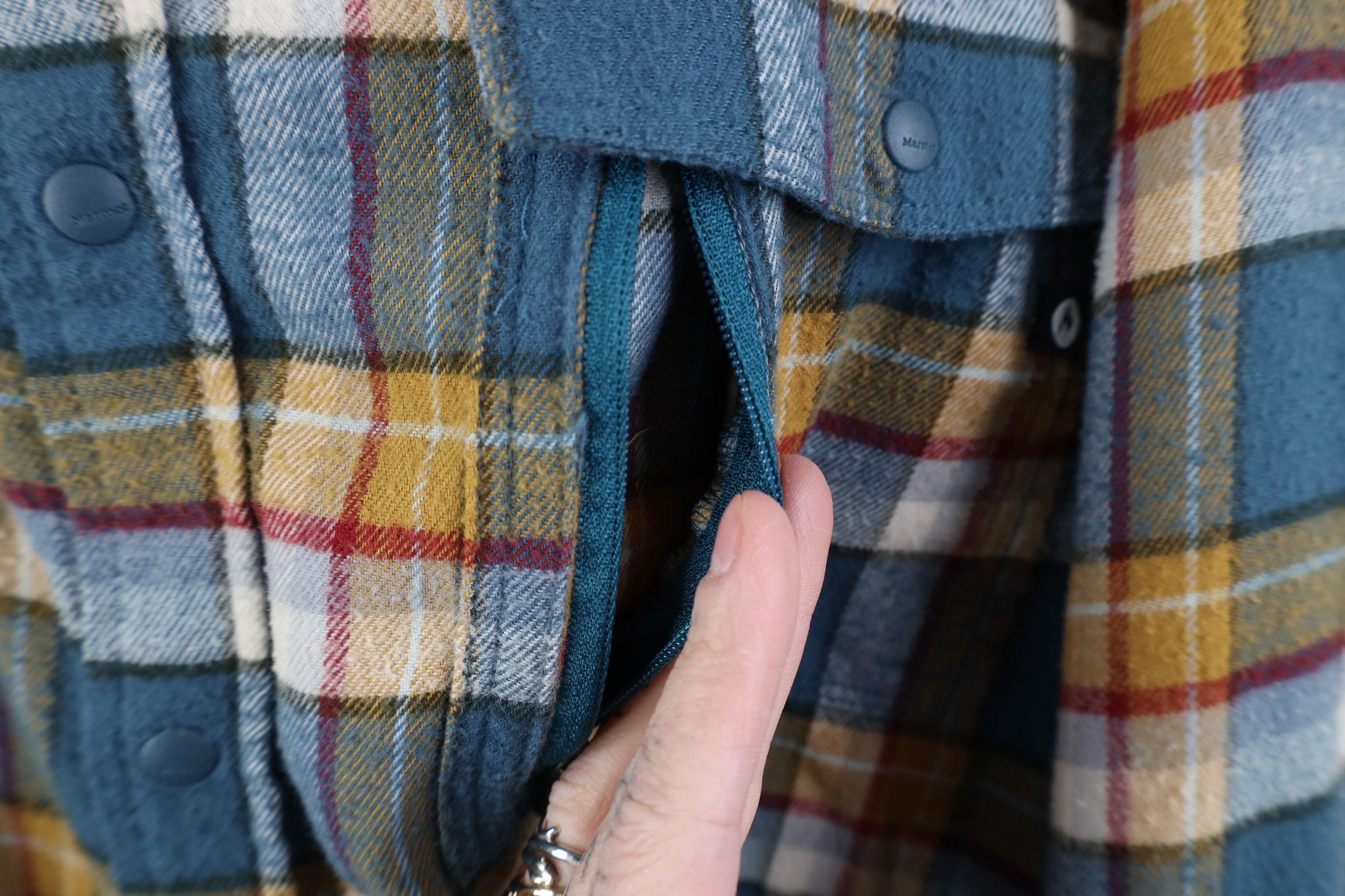 Marmot Marmot Button Collared Flannel Shirt Plaid Hiking Trekking Size US XL / EU 56 / 4 - 6 Thumbnail