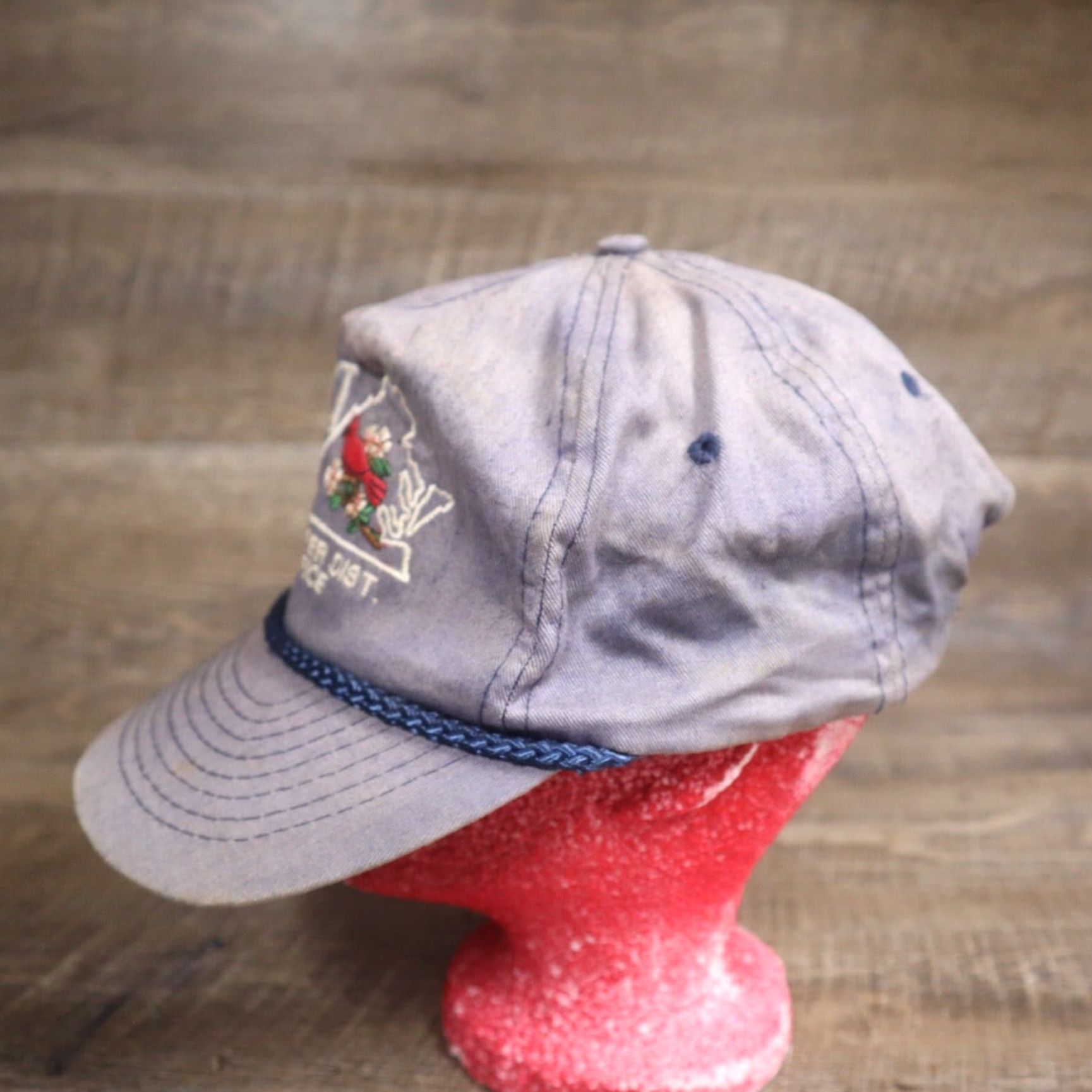 Vintage VINTAGE CAP Trucker Hat Blue Virginia Dept of Transportation VDOT Culpeper Office One Size Mens Size ONE SIZE - 5 Thumbnail