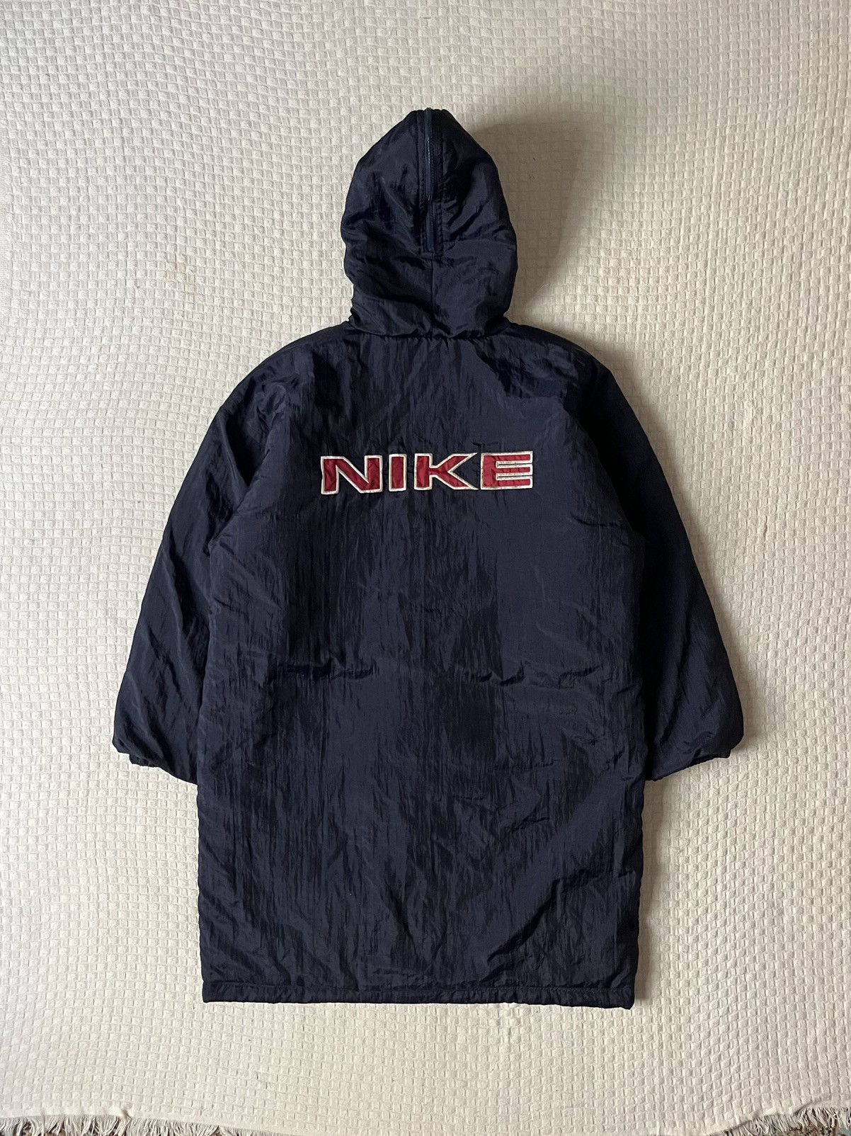 Nike Vintage 90s Nike Parka Cold Coat Jacket with Hoodie Size US S / EU 44-46 / 1 - 7 Thumbnail