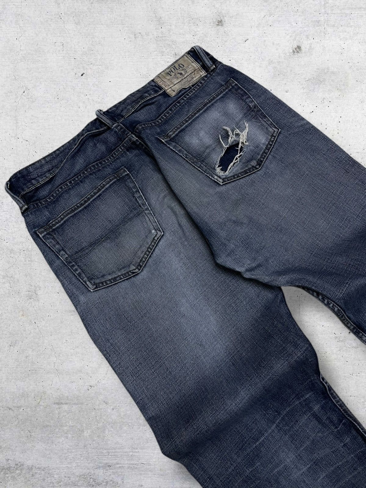 Polo Ralph Lauren VINTAGE POLO RAPLH LAUREN OG 90S DESIGNER DISTRESSED DENIM Size US 34 / EU 50 - 14 Thumbnail
