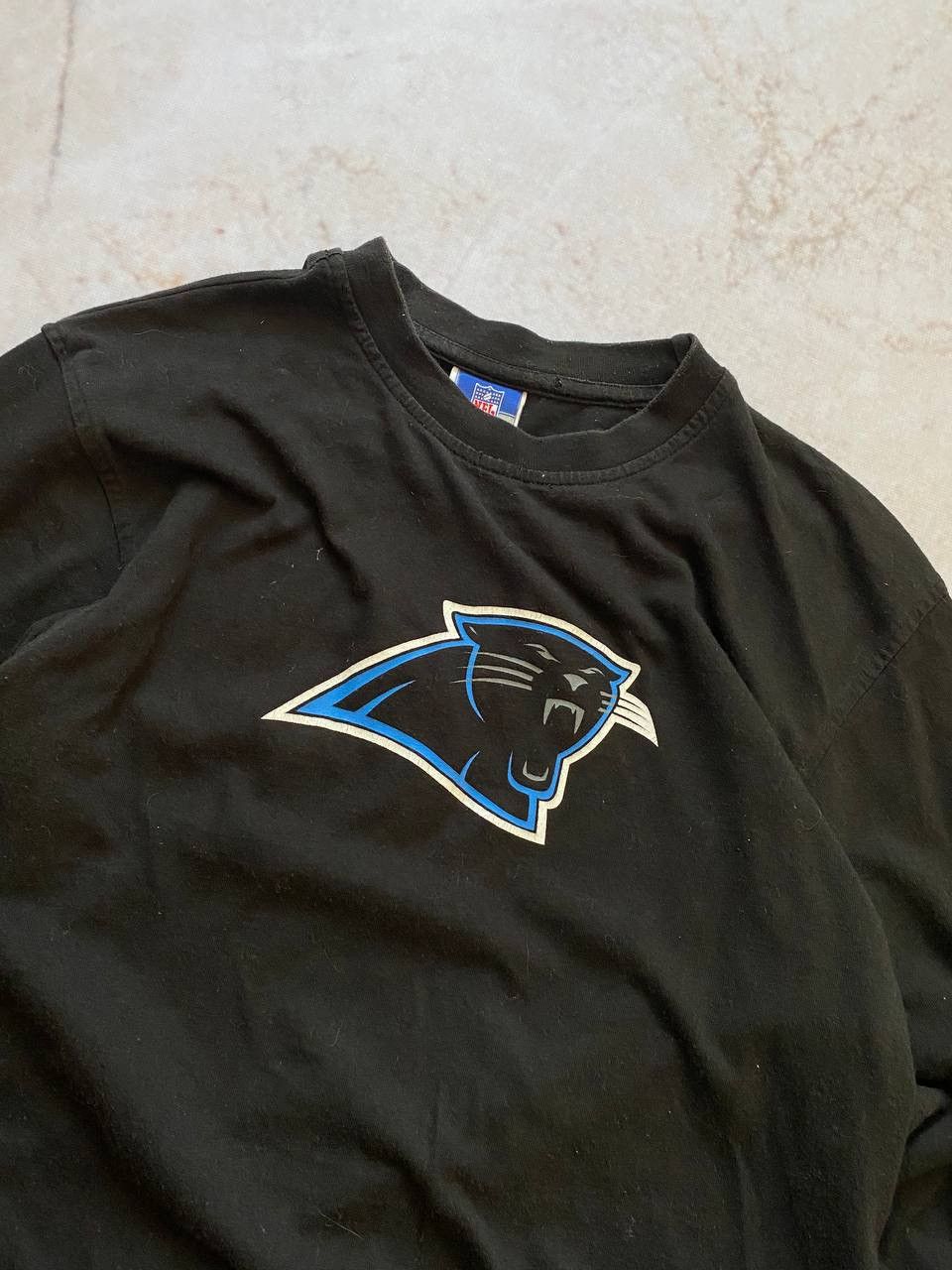 NFL × Reebok × Vintage Vintage 90s Reebok Carolina Panthers NFL Long Sleeve Size US XL / EU 56 / 4 - 4 Thumbnail