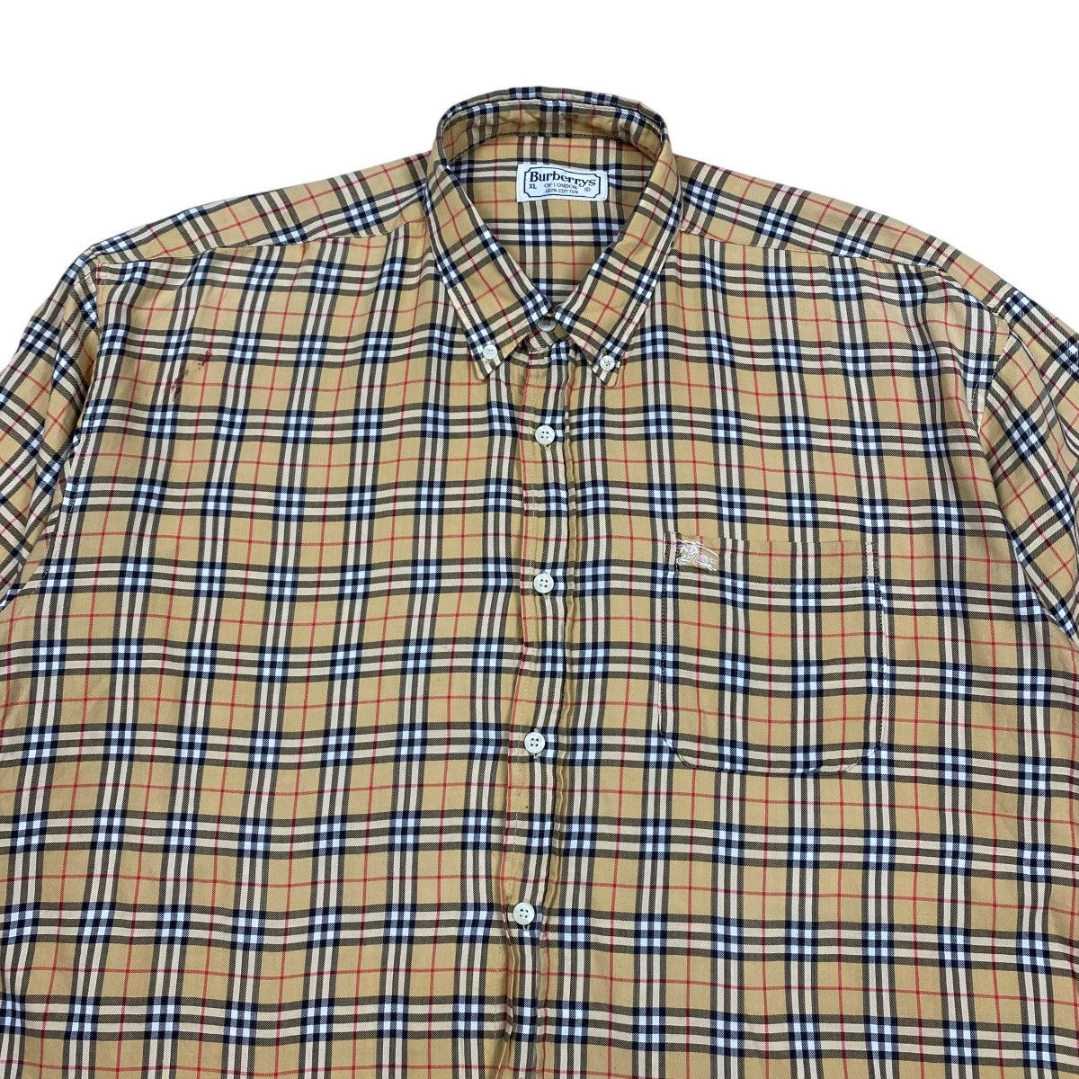 Burberry Burberry Nova Check Shorts Sleeve Shirts Size US XL / EU 56 / 4 - 4 Thumbnail