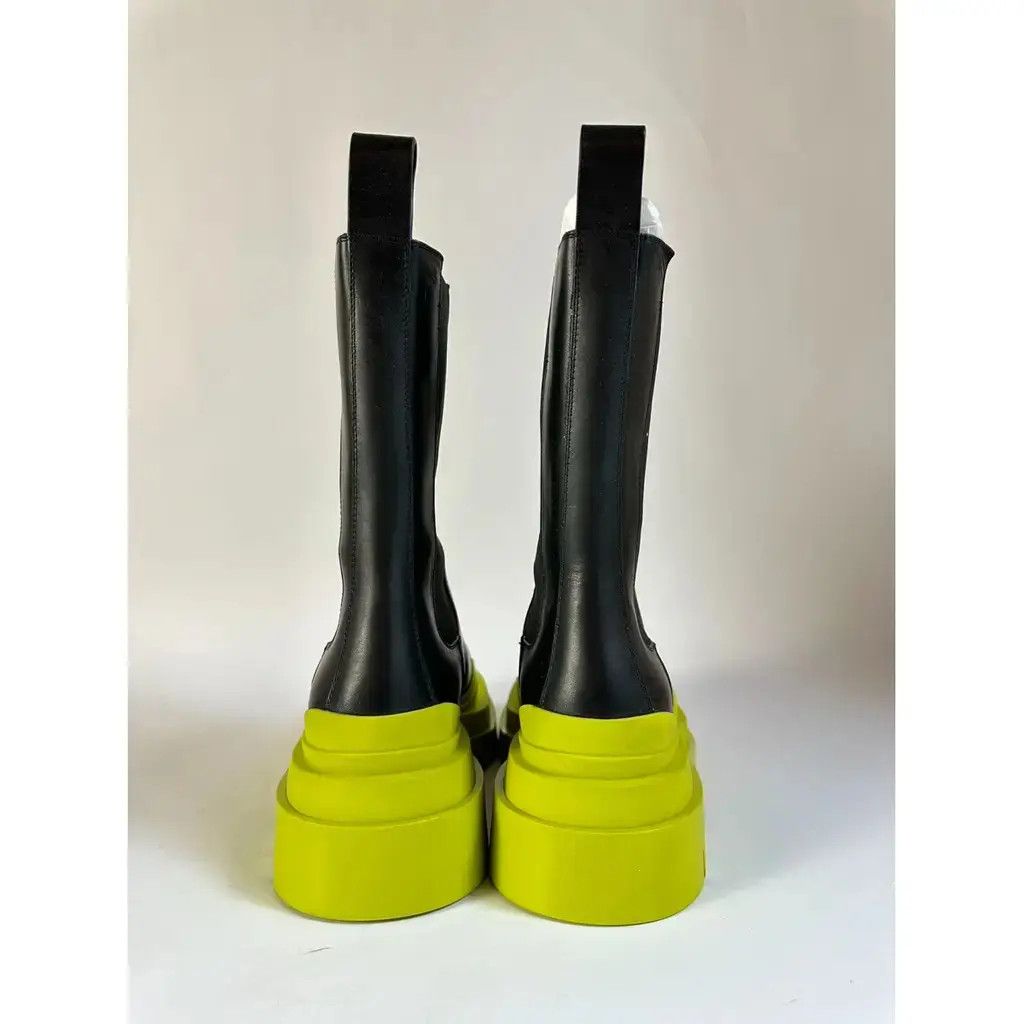 Bottega Veneta o1w1db10225 Tire Chelsea Boots in Black/Yellow Size US 6 / IT 36 - 3 Thumbnail