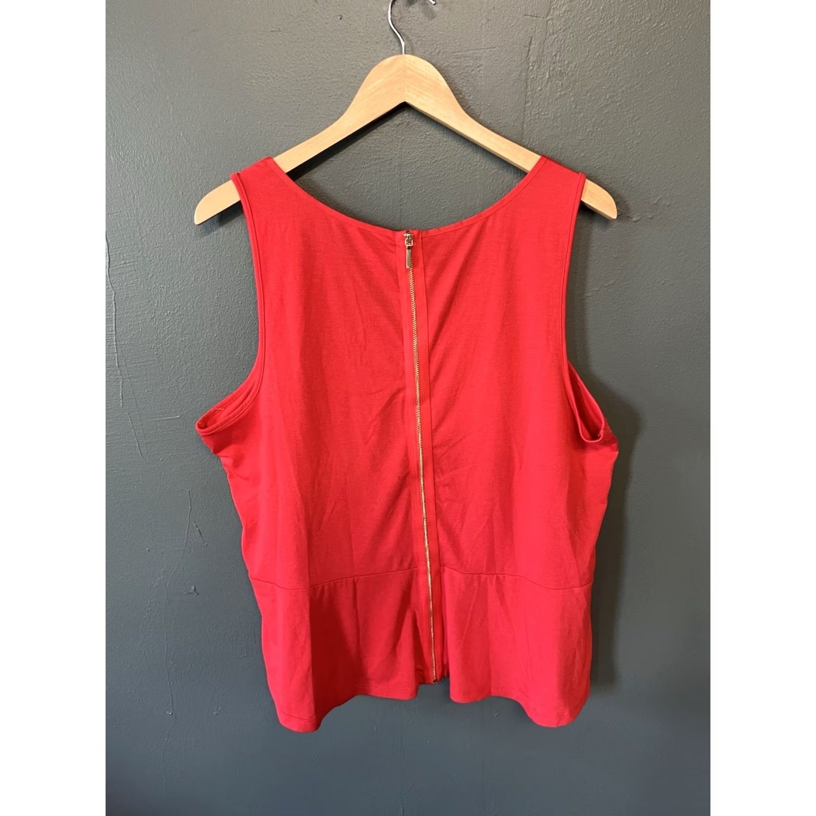Vintage Lane Bryant Tank Shirt Womens Plus Size 14/16 Red Sleeveless Basic 14/16 Womens Boys/Girls? Size XL / US 12-14 / IT 48-50 - 2 Thumbnail