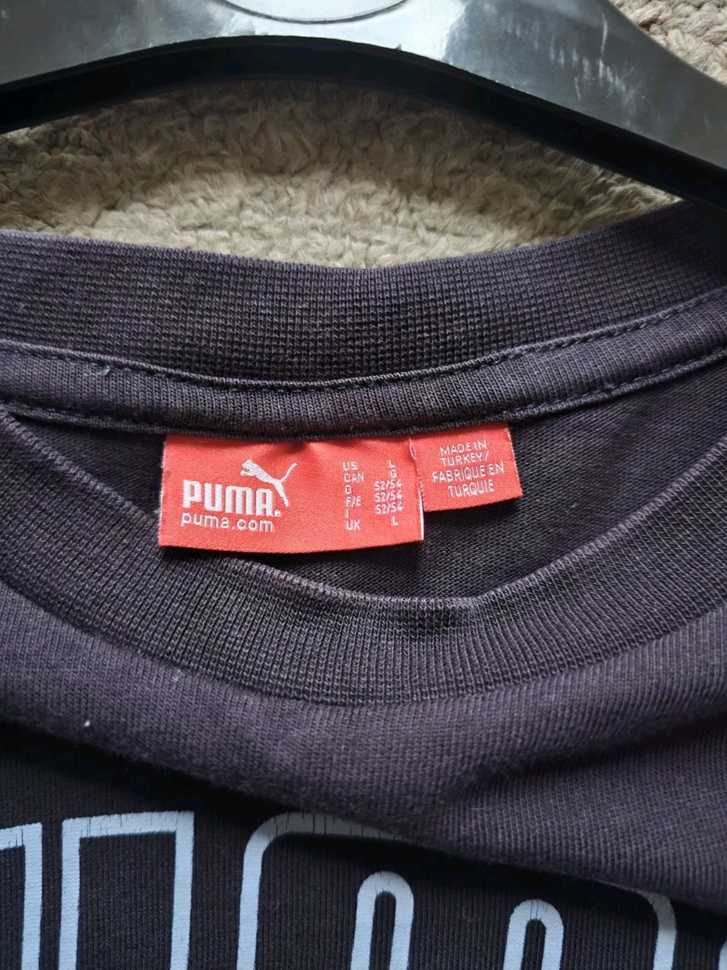 Puma Puma Navy Graphic Logo T-Shirt Size L Size US L / EU 52-54 / 3 - 4 Thumbnail