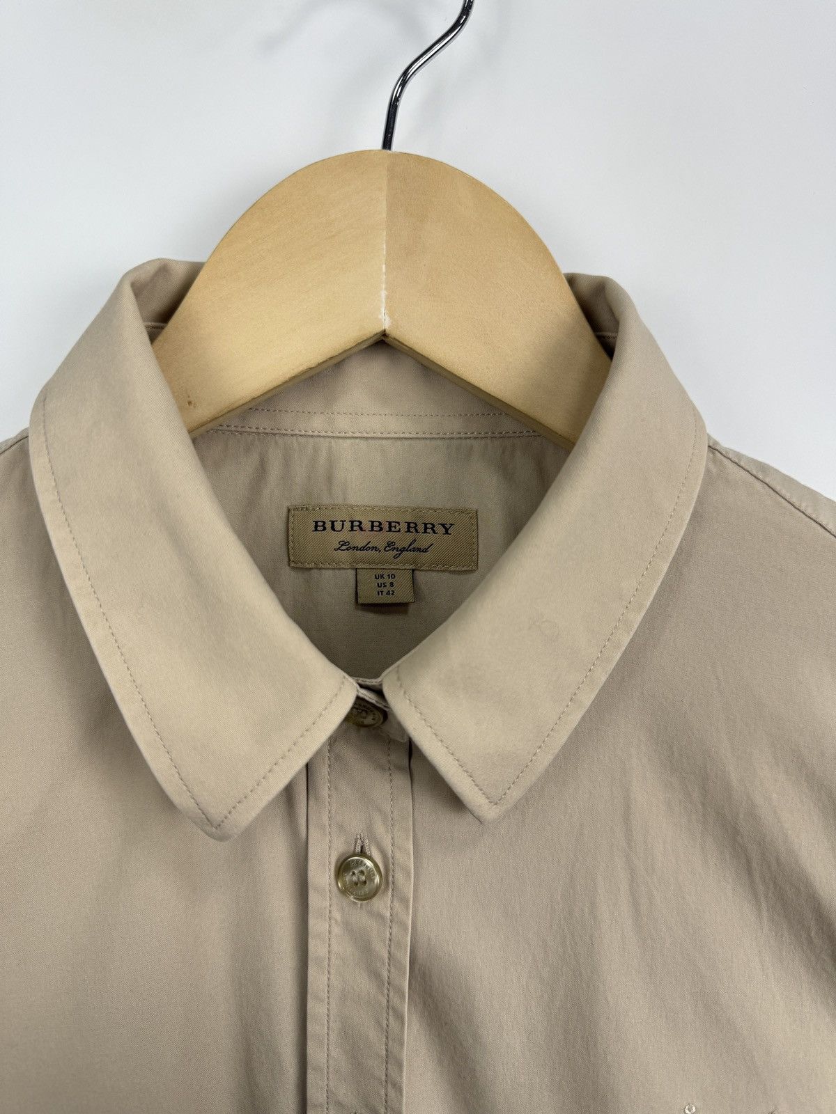 Burberry 🇬🇧 Burberry London England Button Up Shirt Woman Y2K Rare Size M / US 6-8 / IT 42-44 - 4 Thumbnail