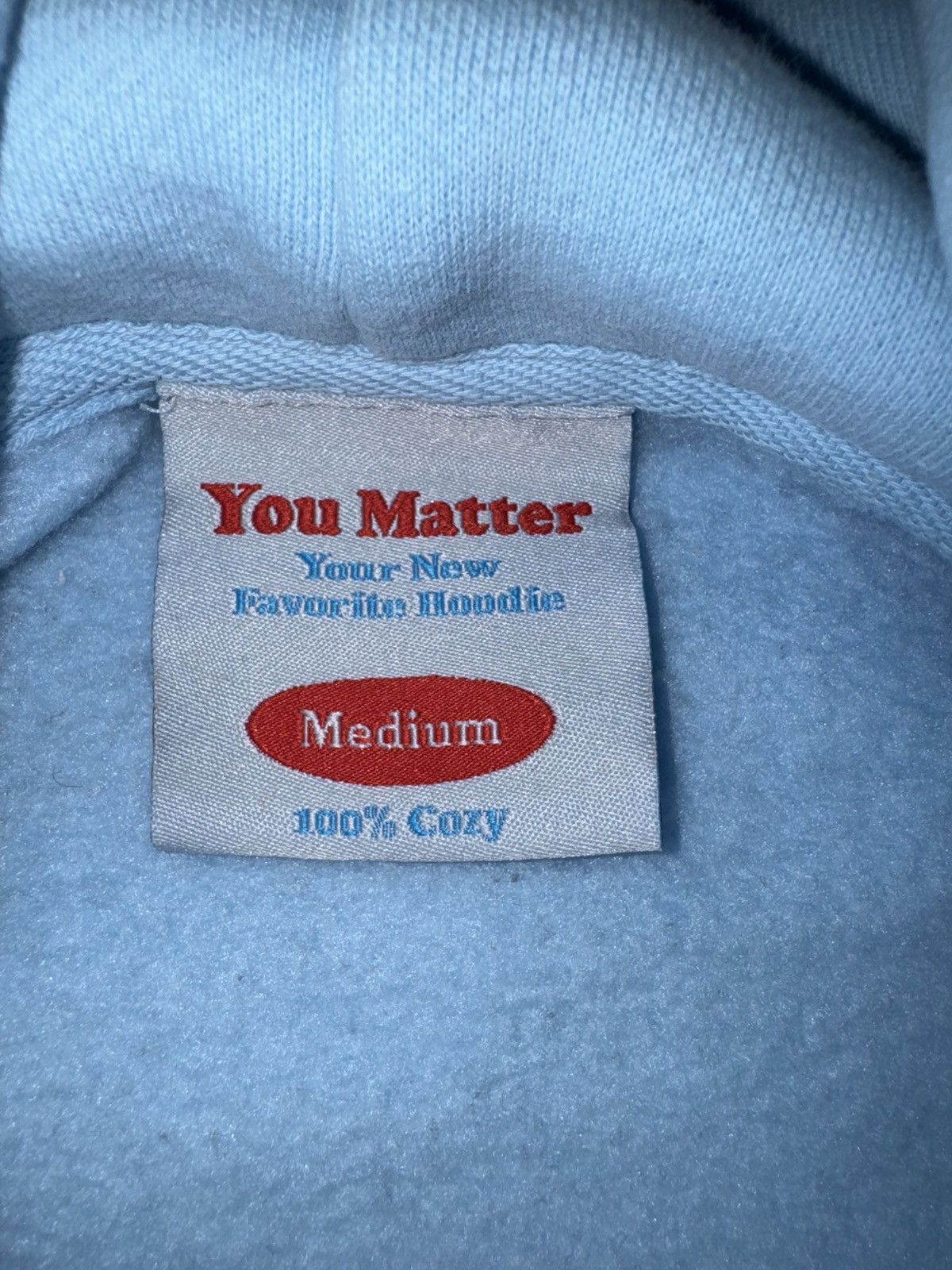 You Matter by Demetrius Harmon YOU MATTER BY DEMETRIUS HARMON BABY BLUE HOODIE SIZE MEDIUM Size US M / EU 48-50 / 2 - 3 Thumbnail