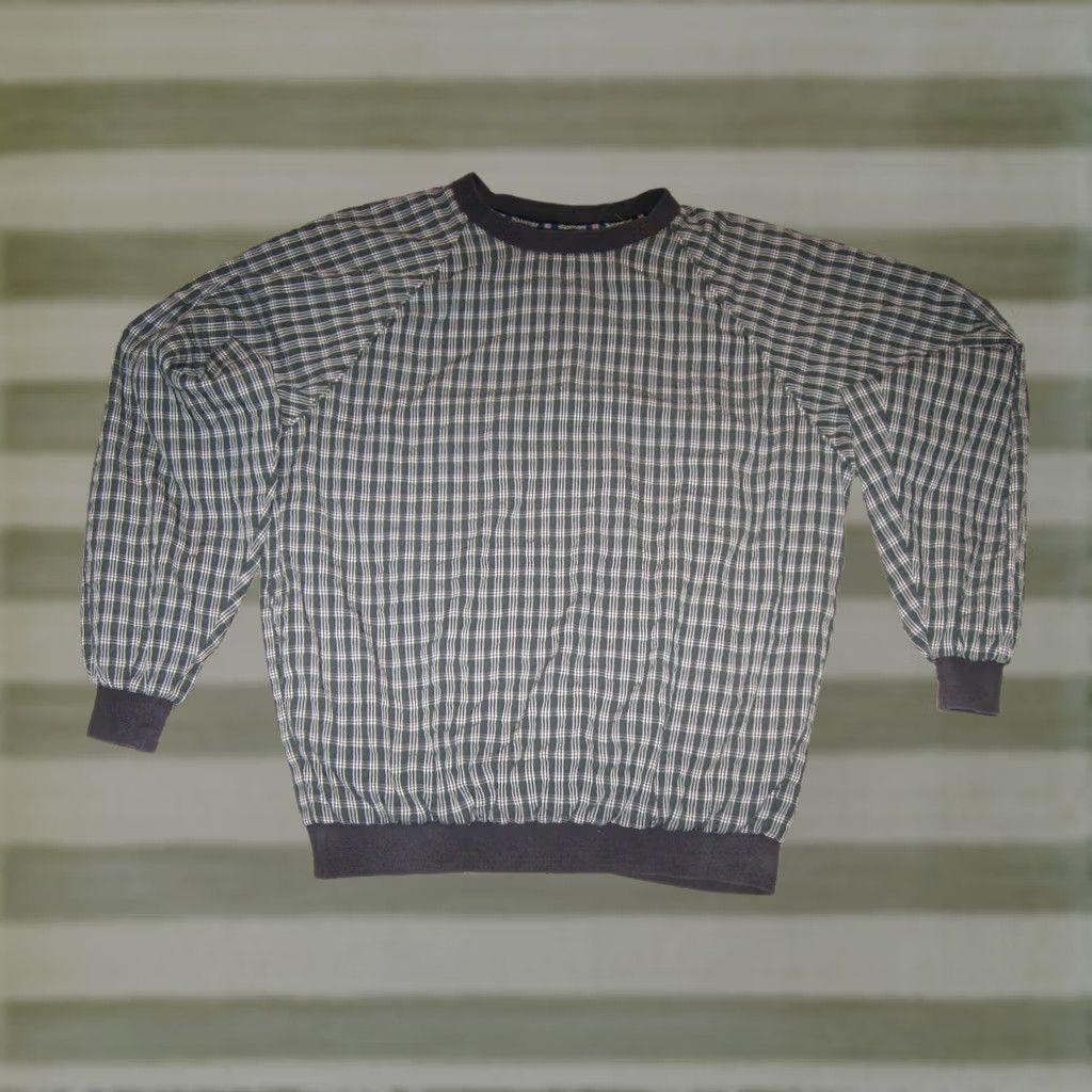 Vintage Slazenger Windbreaker Jacket Pullover Vintage Large Mens Green Striped Nylon Polyester Pockets Casual Golf Size US L / EU 52-54 / 3 - 1 Thumbnail