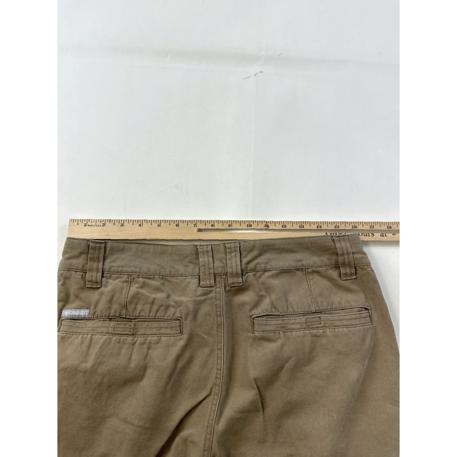 Vintage Columbia Pants Mens 32 Khaki Canvas Workwear Wide-Leg Chino Pockets Beige 32 Inseam 28 Mens Size US 32 / EU 48 - 7 Thumbnail