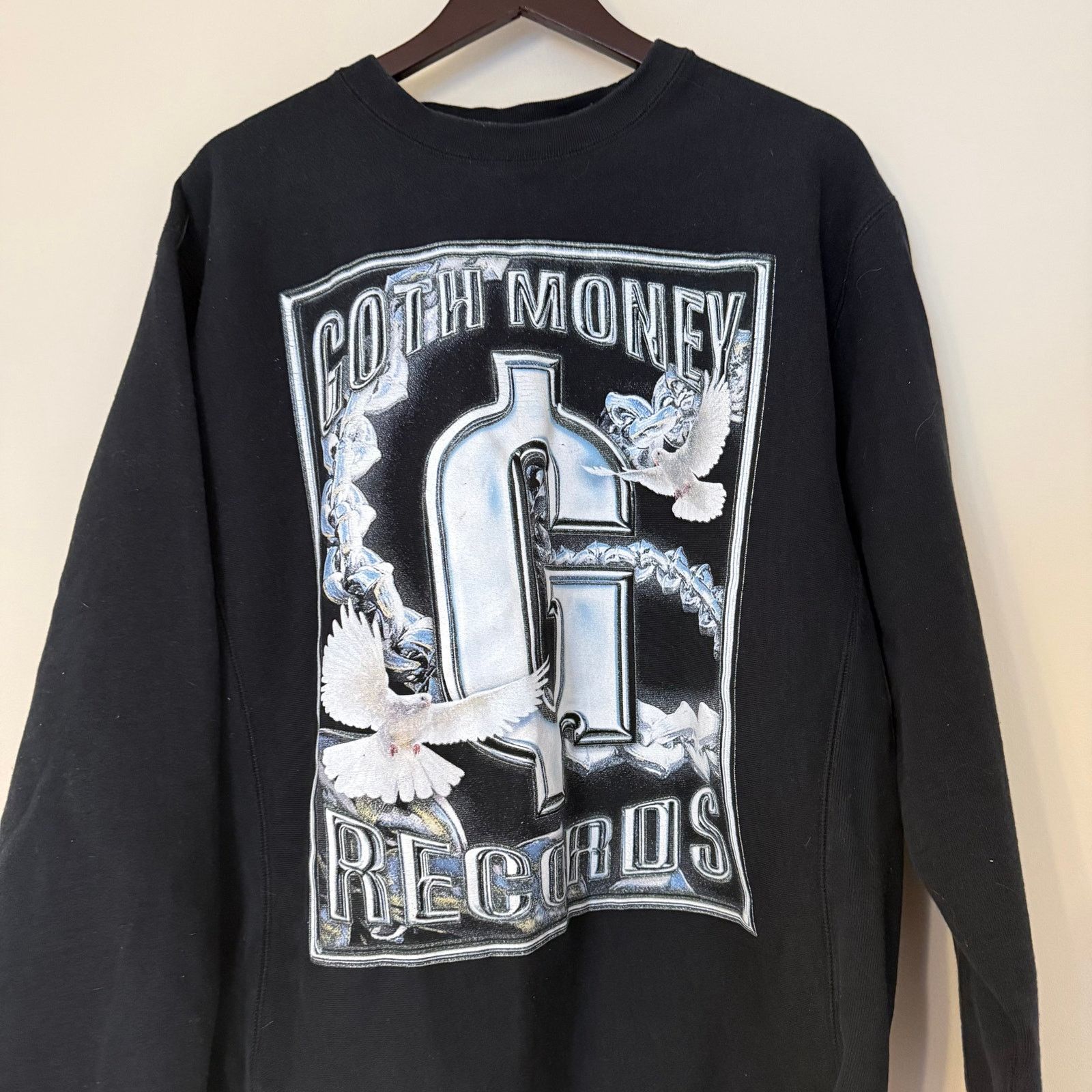 Goth Money Goth Money Records When Doves Kry Crewneck Sweatshirt Size US XL / EU 56 / 4 - 3 Thumbnail