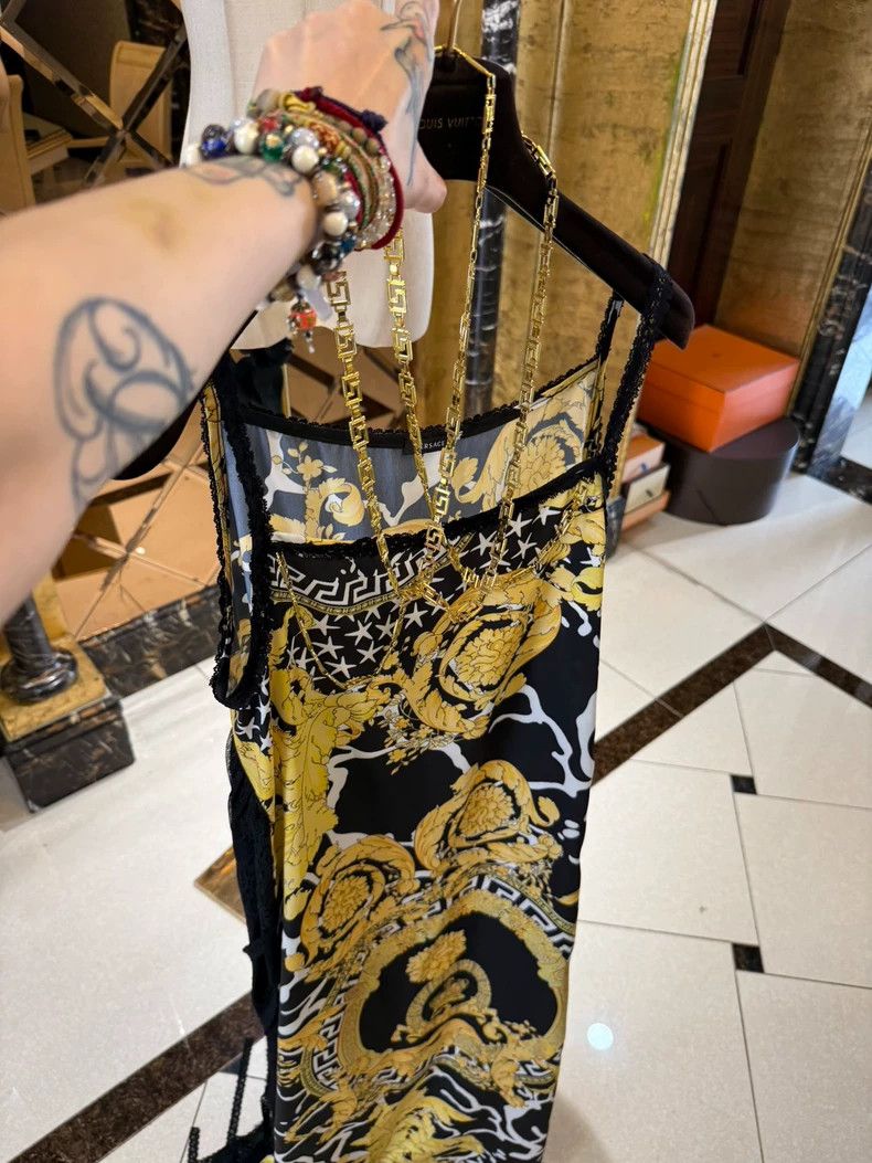 Versace Versace Baroque metal camisole dress Size M / US 6-8 / IT 42-44 - 4 Thumbnail