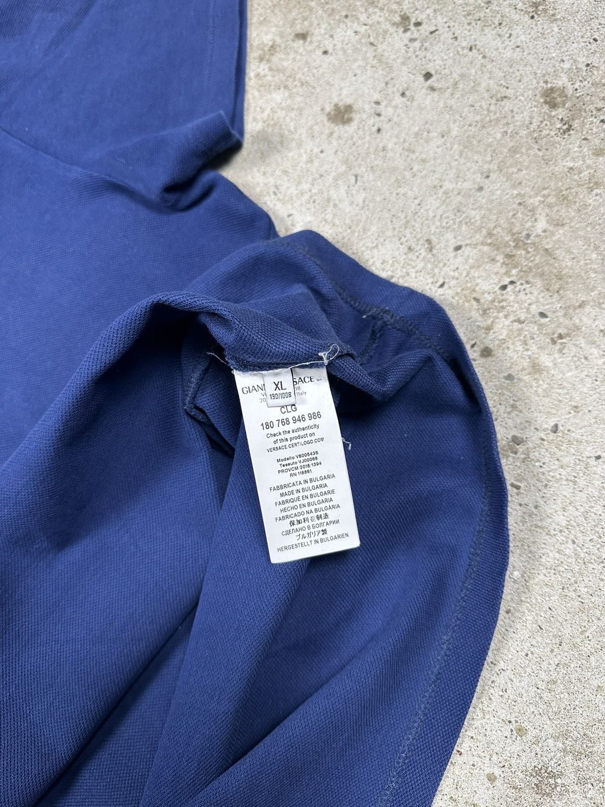 Versace Versace Collection Blue Navy Polo T Shirt Tee Size US XL / EU 56 / 4 - 8 Thumbnail