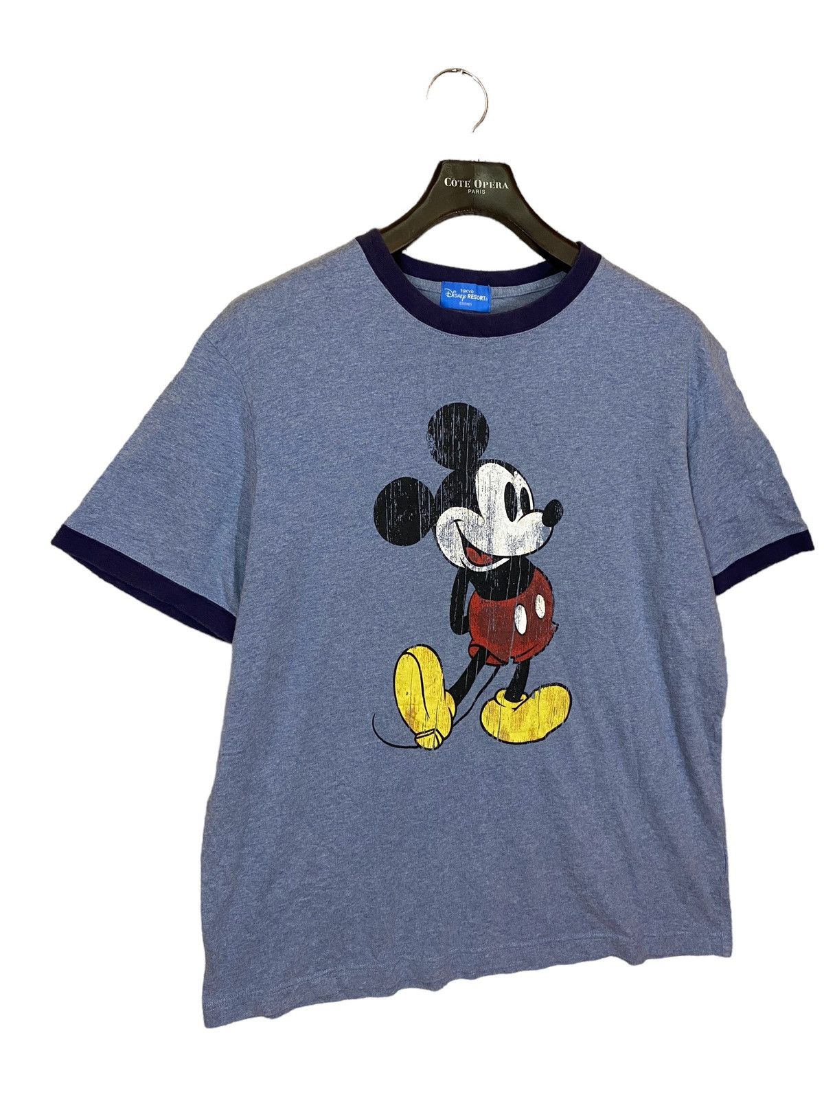 Disney × Japanese Brand × Mickey Mouse ‼️MICKEY TSHIRT RINGER BY DISNEY‼️ Size US L / EU 52-54 / 3 - 2 Thumbnail