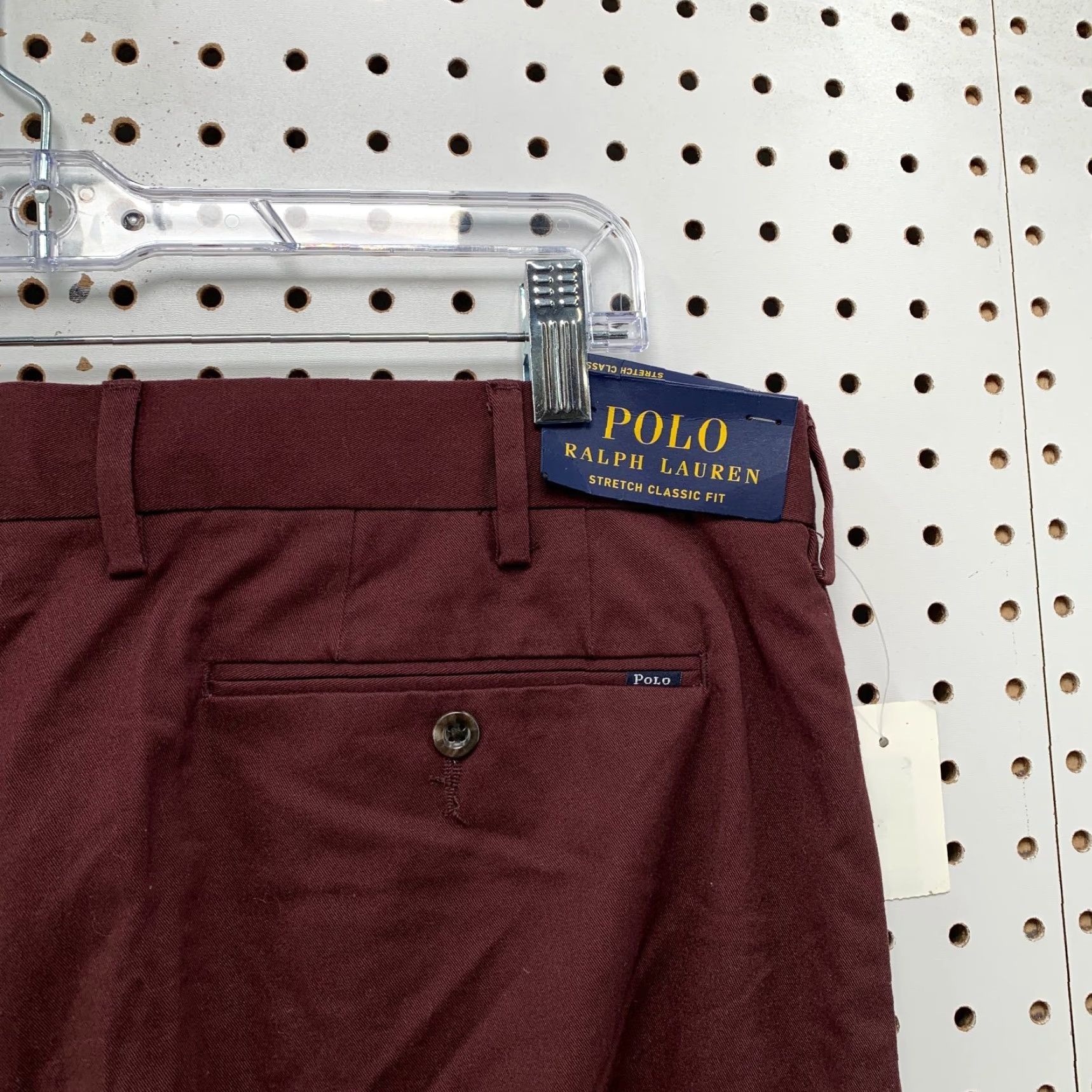 Polo Ralph Lauren Polo Ralph Lauren Chino Pants Mens 36x30 Maroon Red Classic Fit (Polo Ralph Lauren) Size US M / EU 48-50 / 2 - 5 Thumbnail