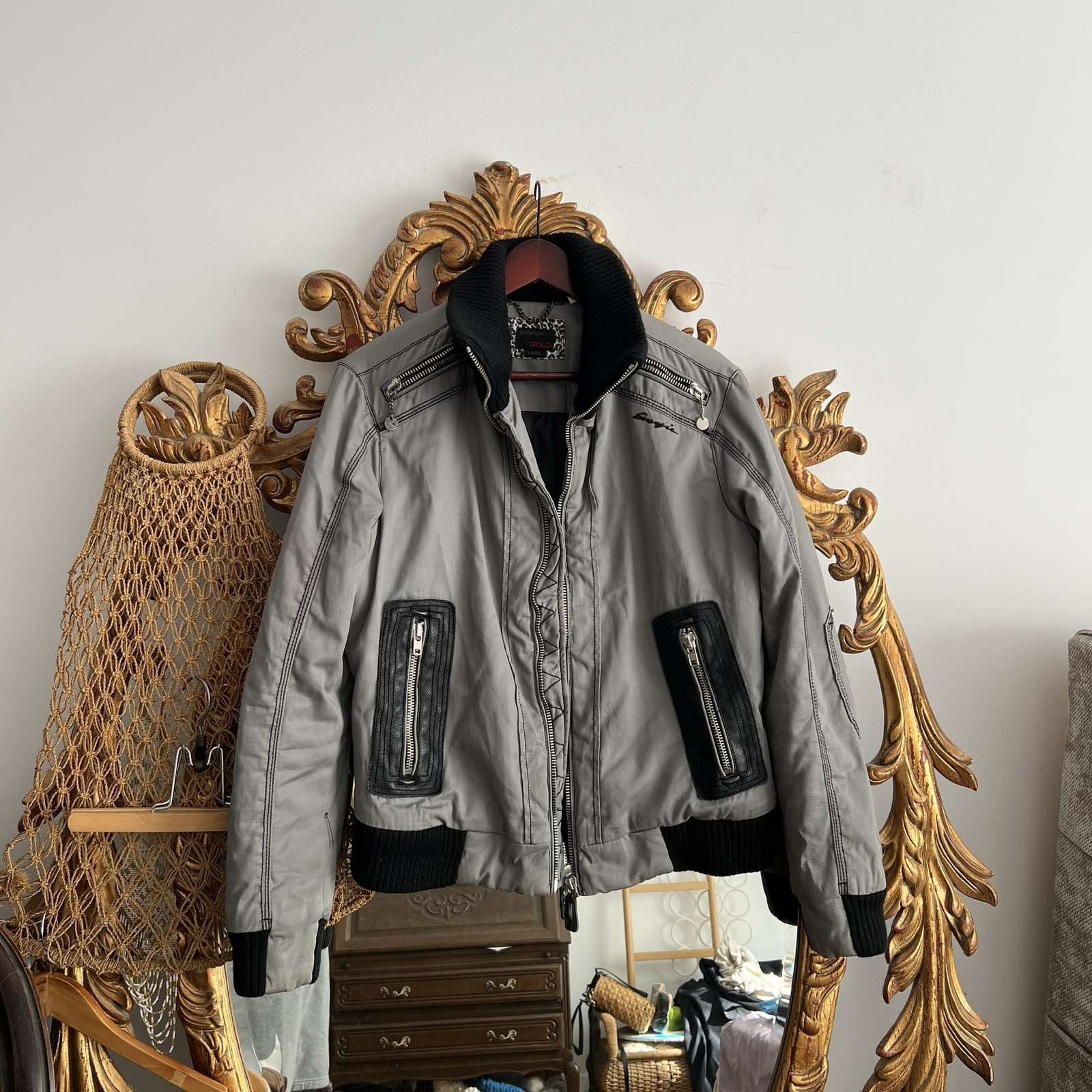 Vintage Vintage 90's Sixty Energie Nylon Gray Bomber Jacket Size US M / EU 48-50 / 2 - 1 Thumbnail