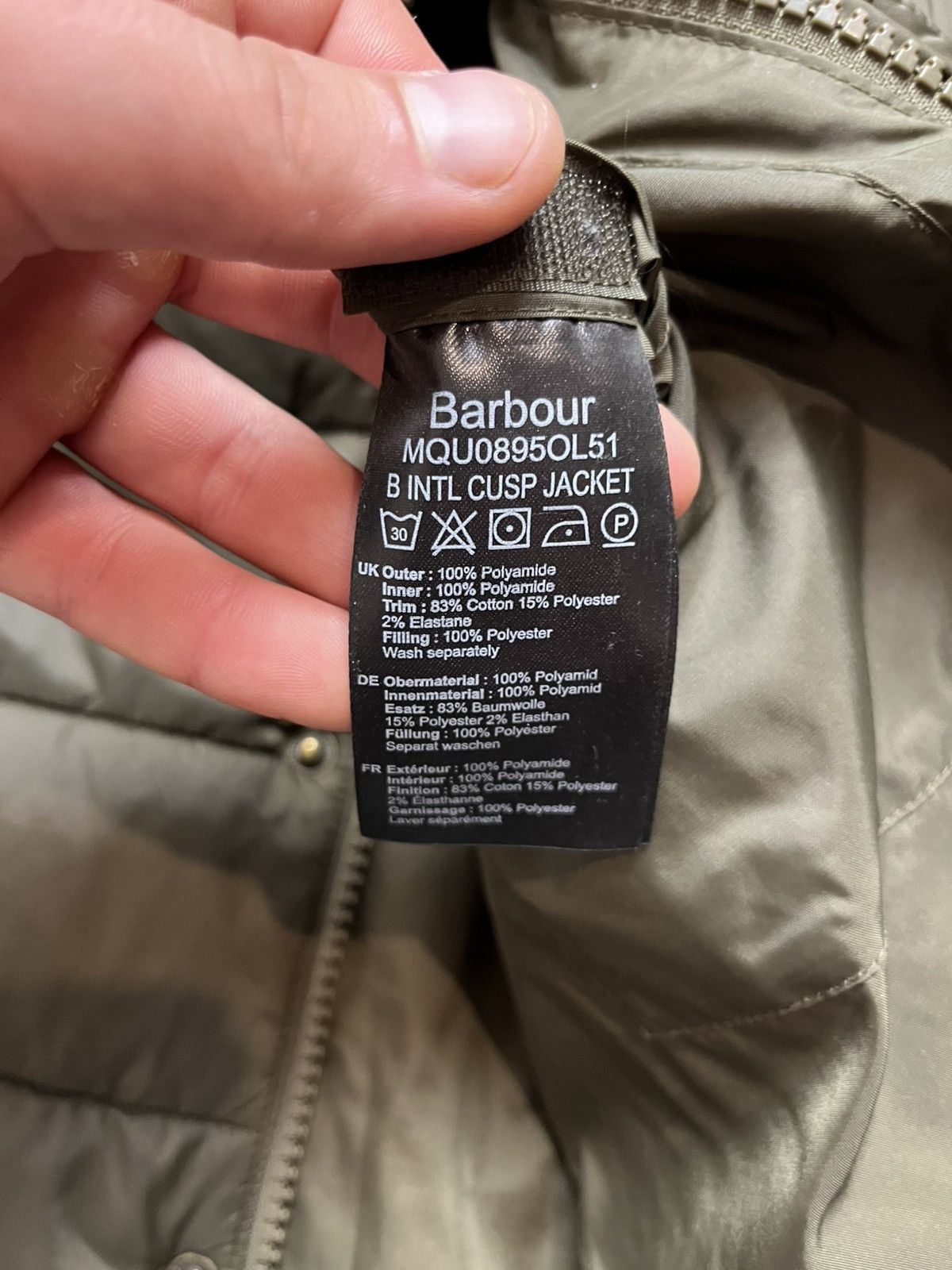 Barbour Barbour International Puffer Cusp Jacket Size US M / EU 48-50 / 2 - 7 Thumbnail