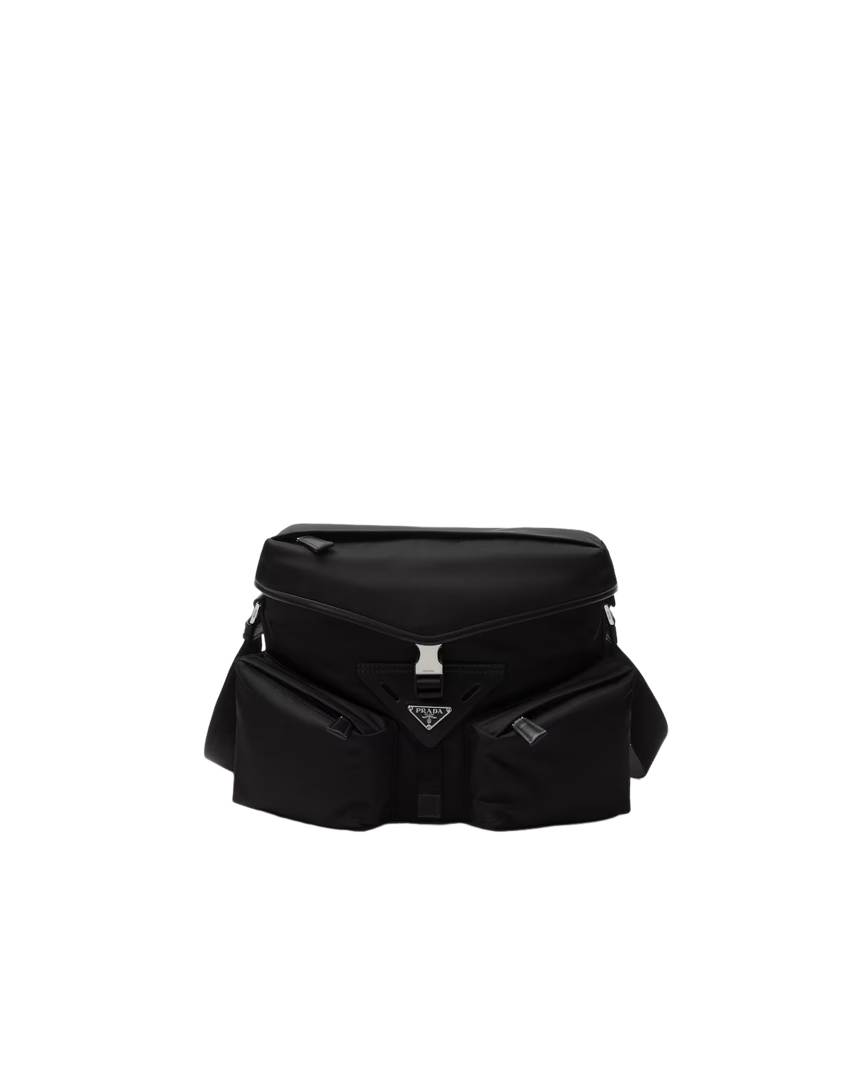 Prada PRADA Black Re-Nylon Saffiano Shoulder Bag New Auth Size ONE SIZE - 1 Thumbnail