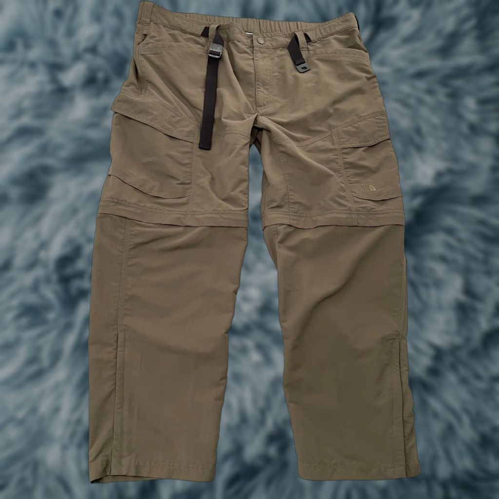 The North Face The North Face Pants Adult 2XL Green Short/Court Convertible Cargo Belted Mens Size US 39 - 1 Thumbnail