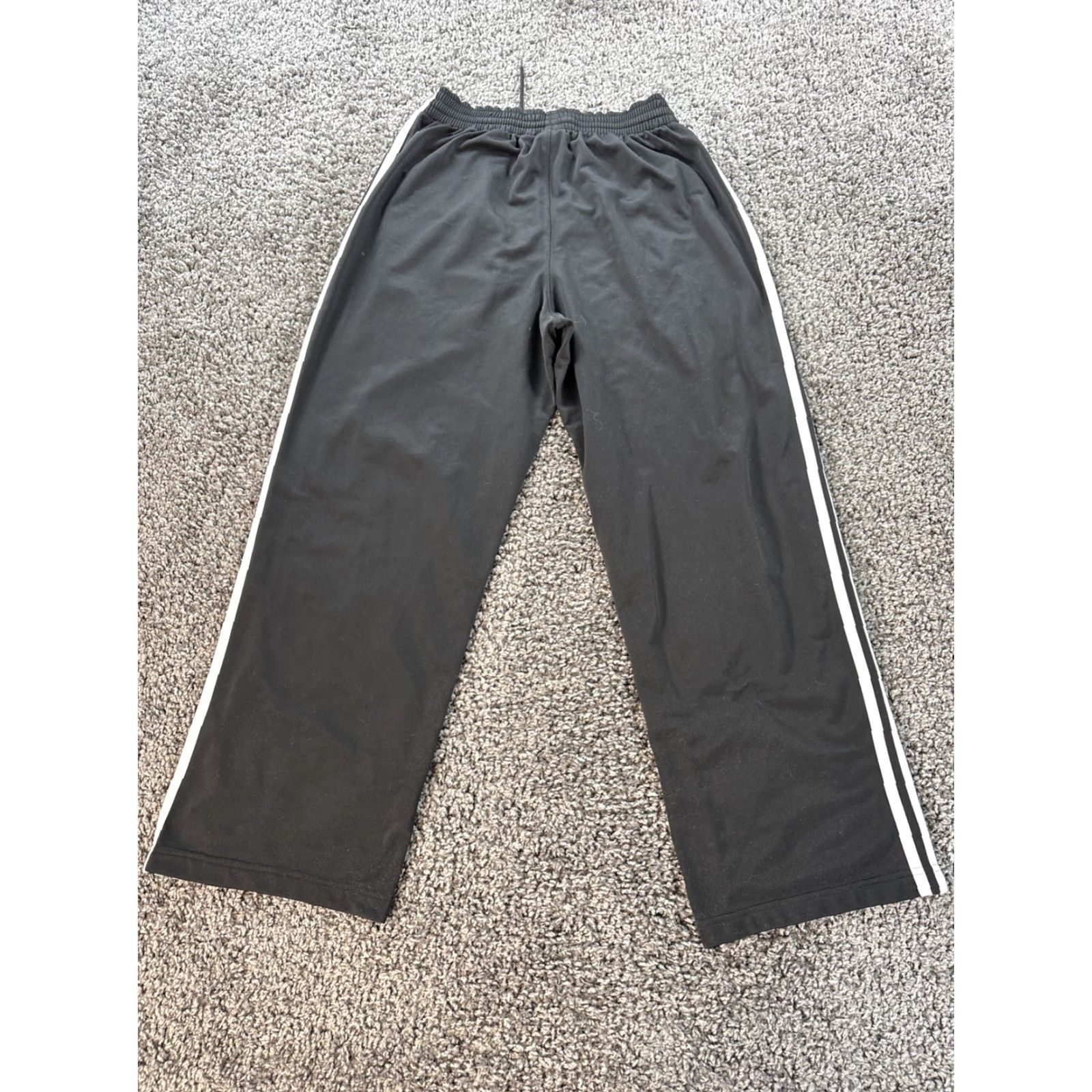 Adidas VINTAGE adidas Track Pants Mens M Black Pockets Baggy 00s Y2K 70s Warm Ups Basketball Pants Mens Size US 31 - 6 Thumbnail