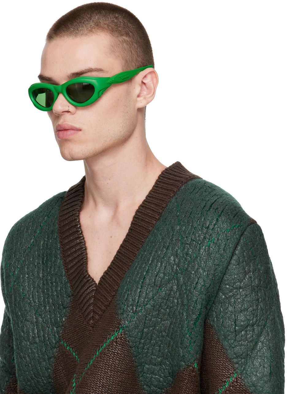 Bottega Veneta Green BV1162S Injection Rubber Sunglasses Size ONE SIZE - 4 Thumbnail