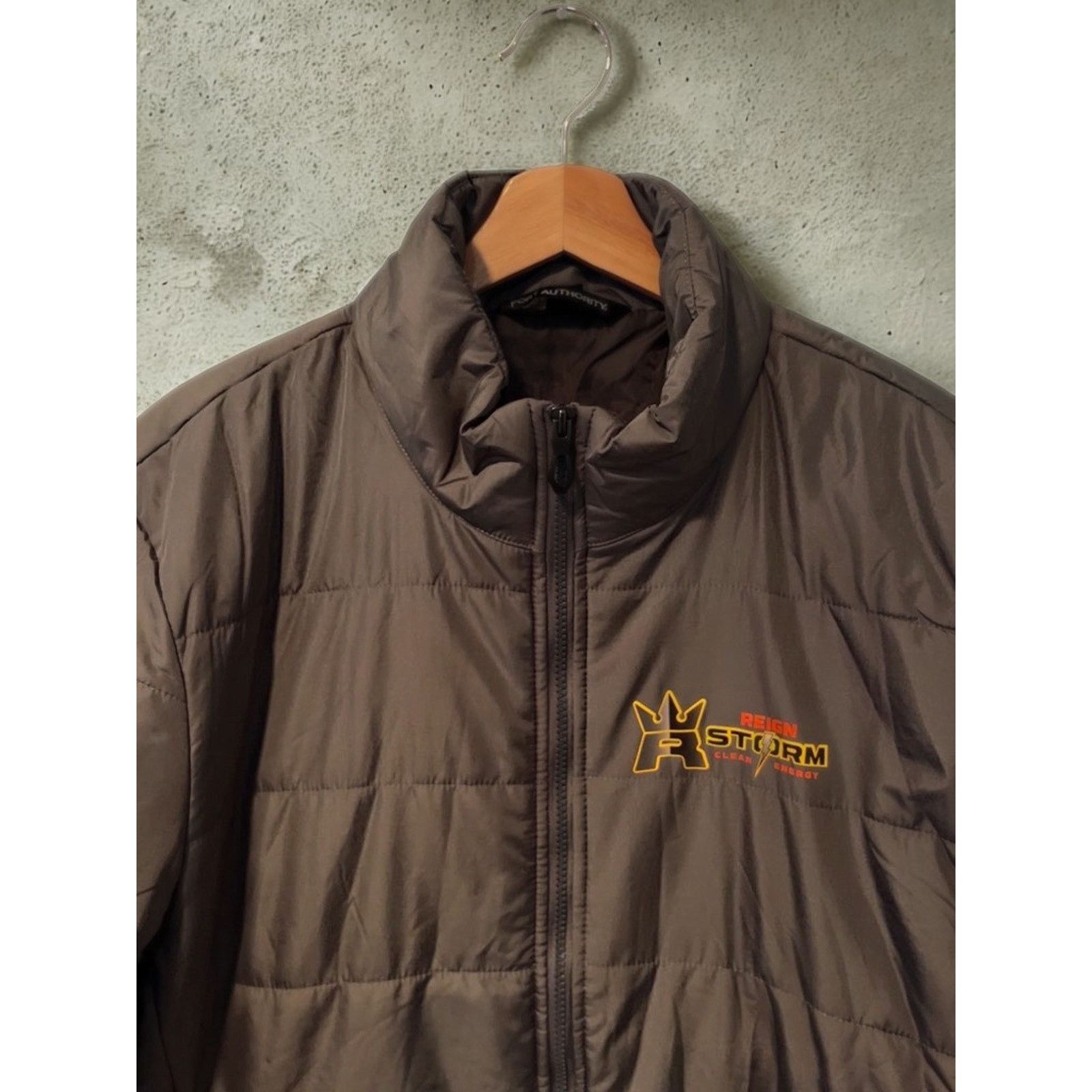 Port Authority Reign Storm Jacket Sz L Gray Puffer Zip Monster Energy Drink Size US L / EU 52-54 / 3 - 3 Thumbnail