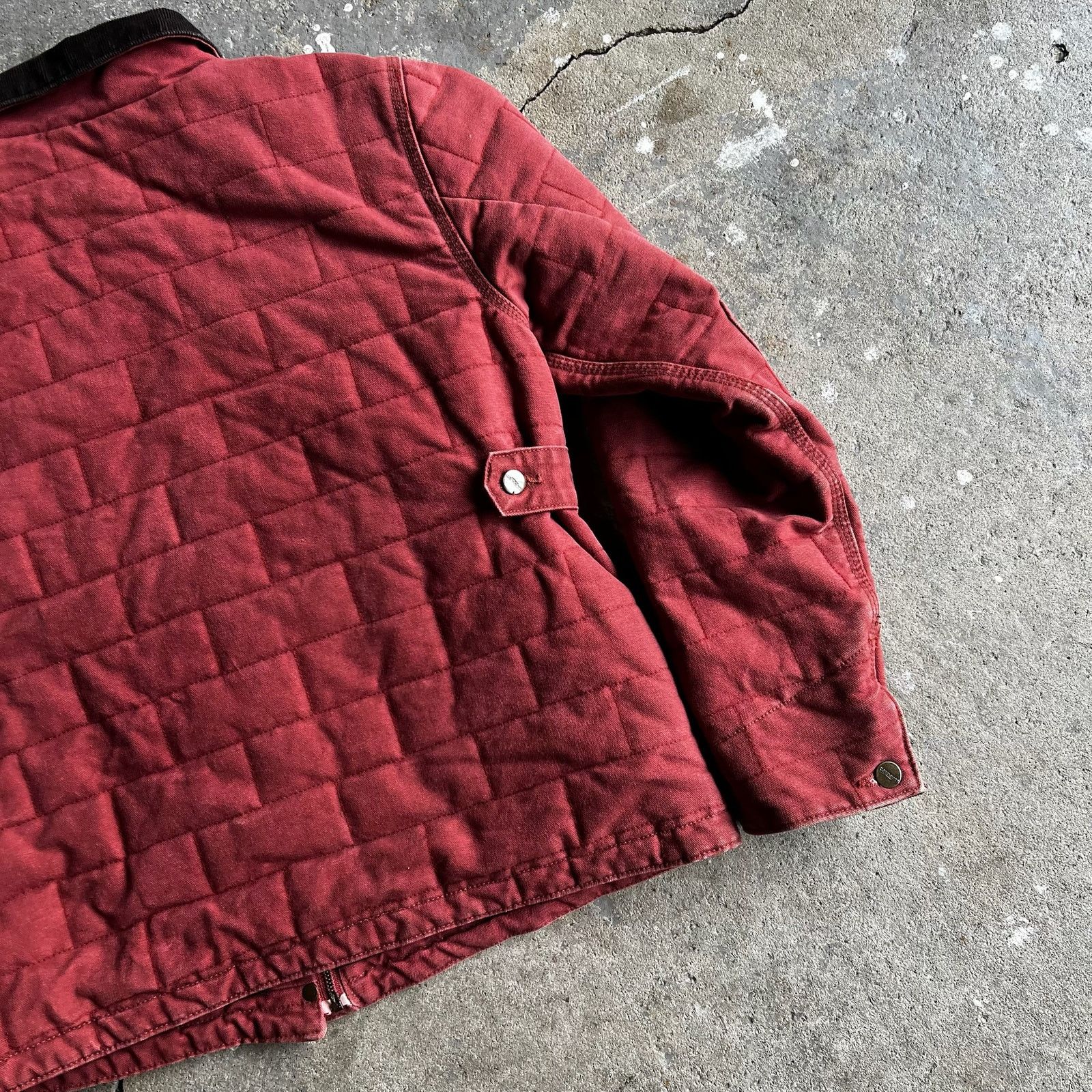 Carhartt × Vintage Carhartt WOMENS pink brick pattern work wear jacket Size US M / EU 48-50 / 2 - 10 Thumbnail