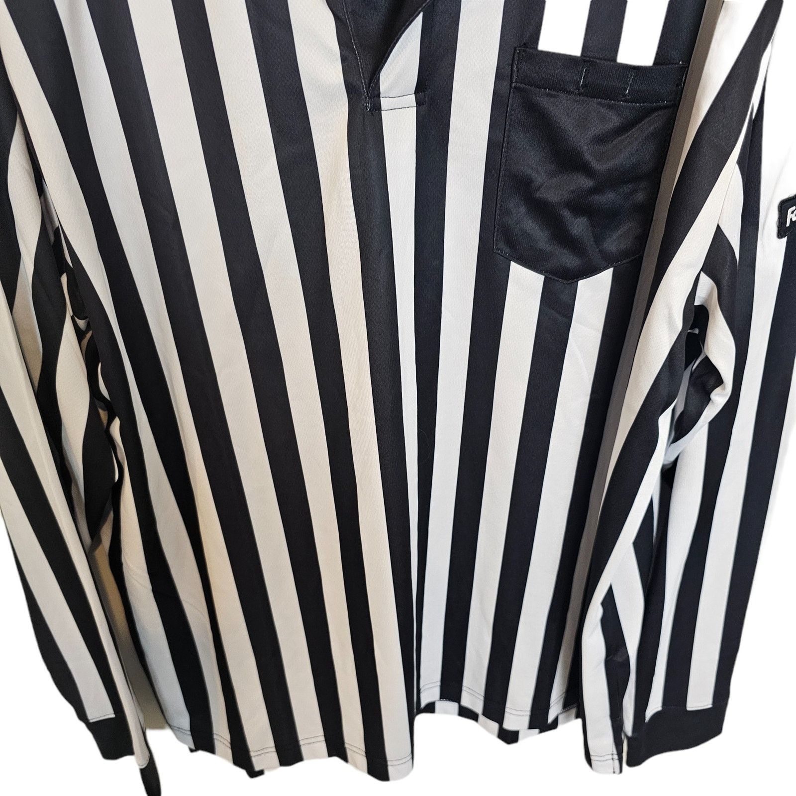 Foot Locker Foot Locker Mens Striped Referee Polo Shirt Sz XL Sporty Size US XL / EU 56 / 4 - 3 Thumbnail