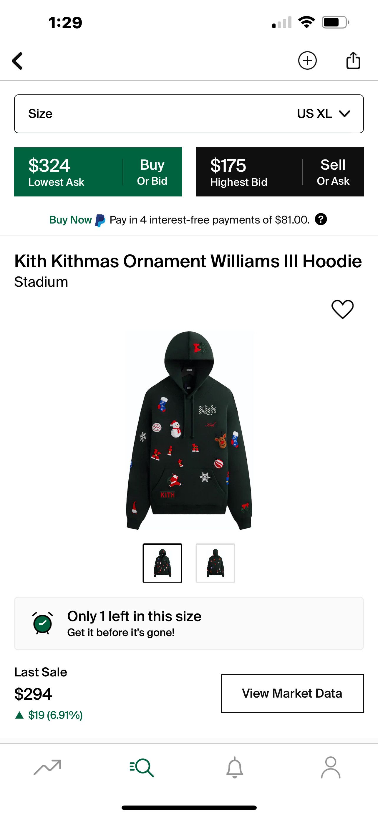 image of Kith XL Ornamental Stadium - Ds, Men's