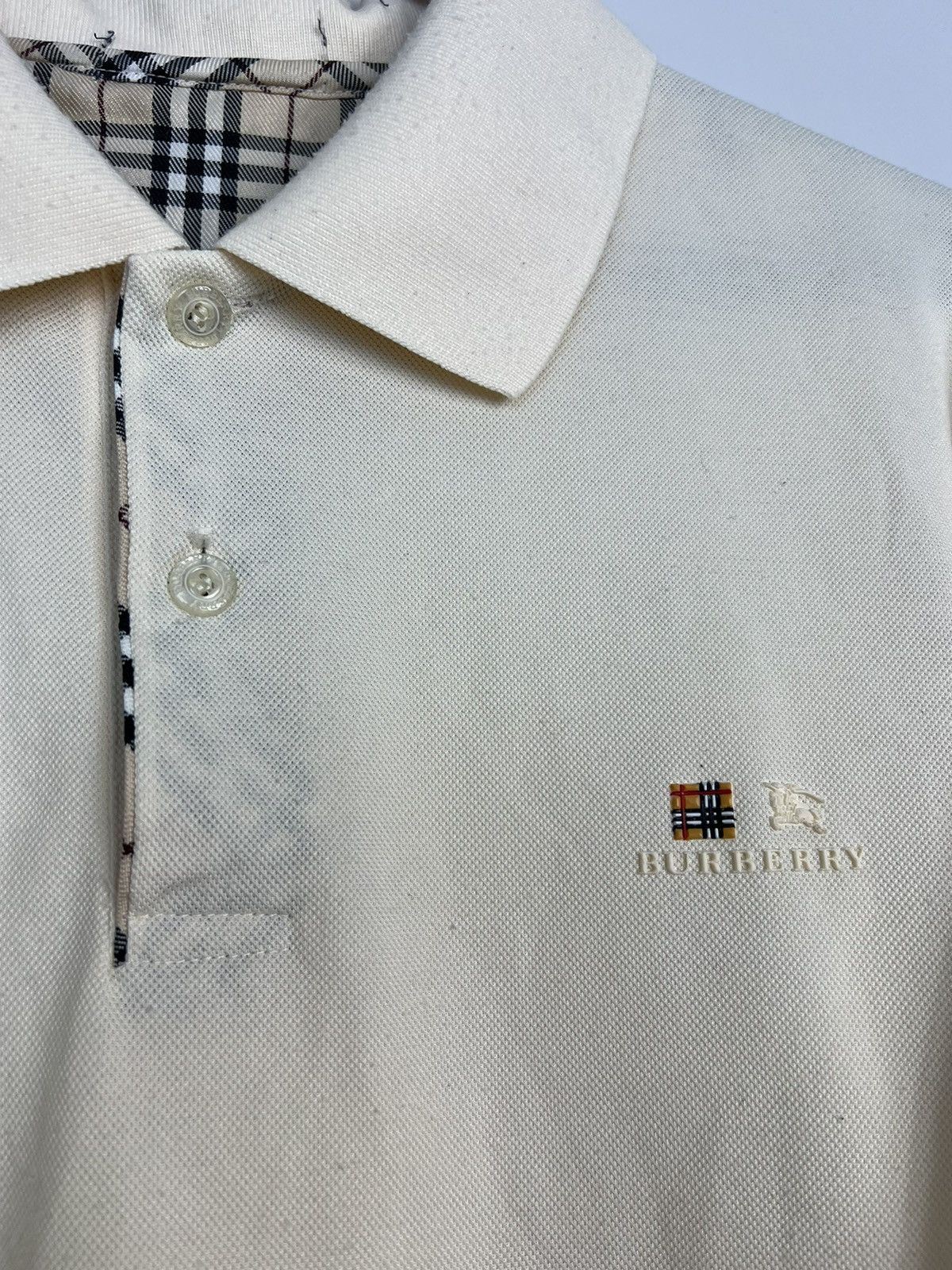 Nike × Vintage Polo Shirt Burberry Vintage 90’s Logo Size US L / EU 52-54 / 3 - 4 Thumbnail