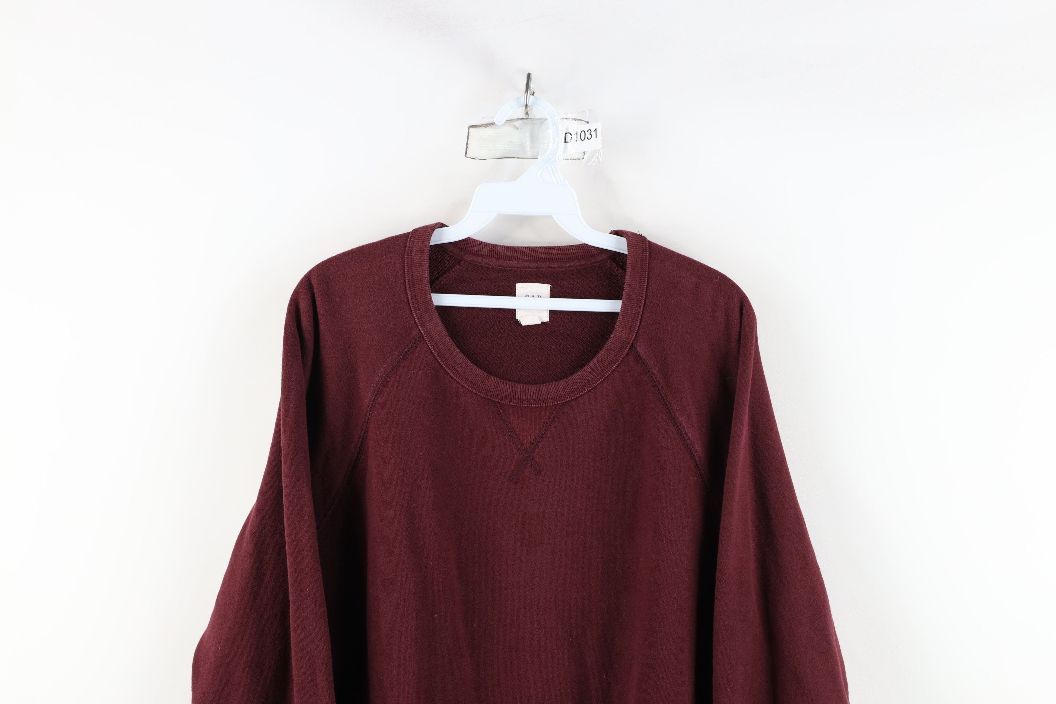 Gap × Vintage Vintage Y2K Gap Blank French Terry Crewneck Sweatshirt Size L / US 10 / IT 46 - 2 Thumbnail