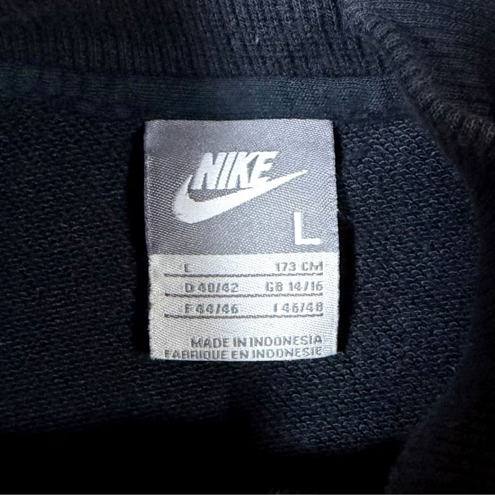 Nike Nike Classic Embroidered Mini Swoosh Logo Black Full Zip Sweatshirt Women's L Size L / US 10 / IT 46 - 4 Thumbnail