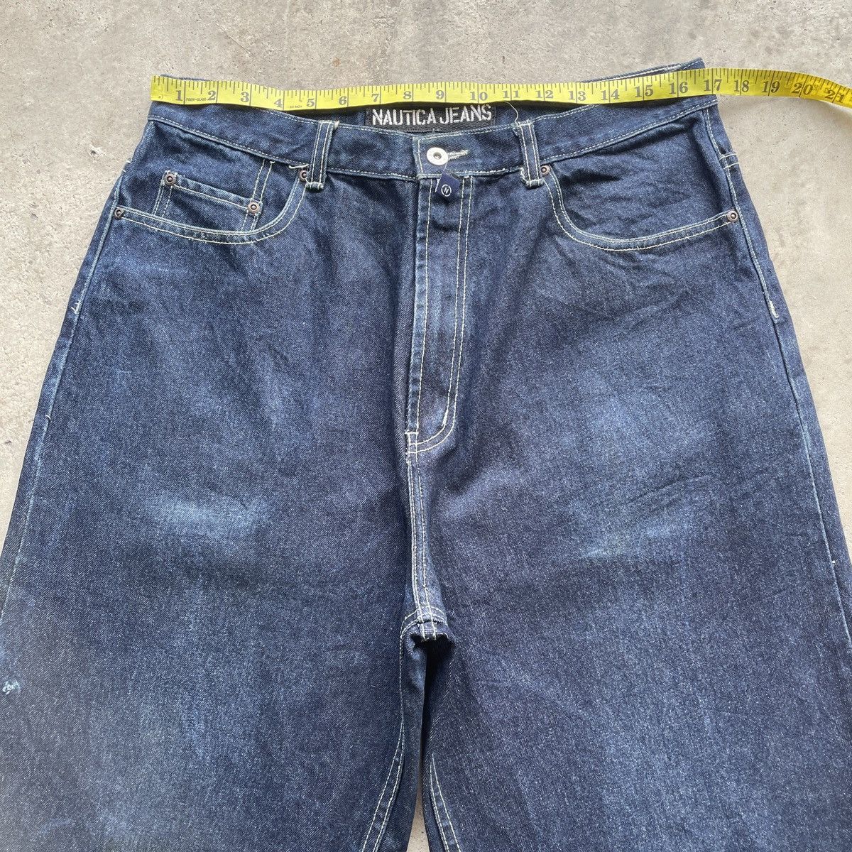 Japanese Brand Vintage Nautica Jeans Baggy Denim Jnco Indigo Pants W34 Size US 34 / EU 50 - 6 Thumbnail
