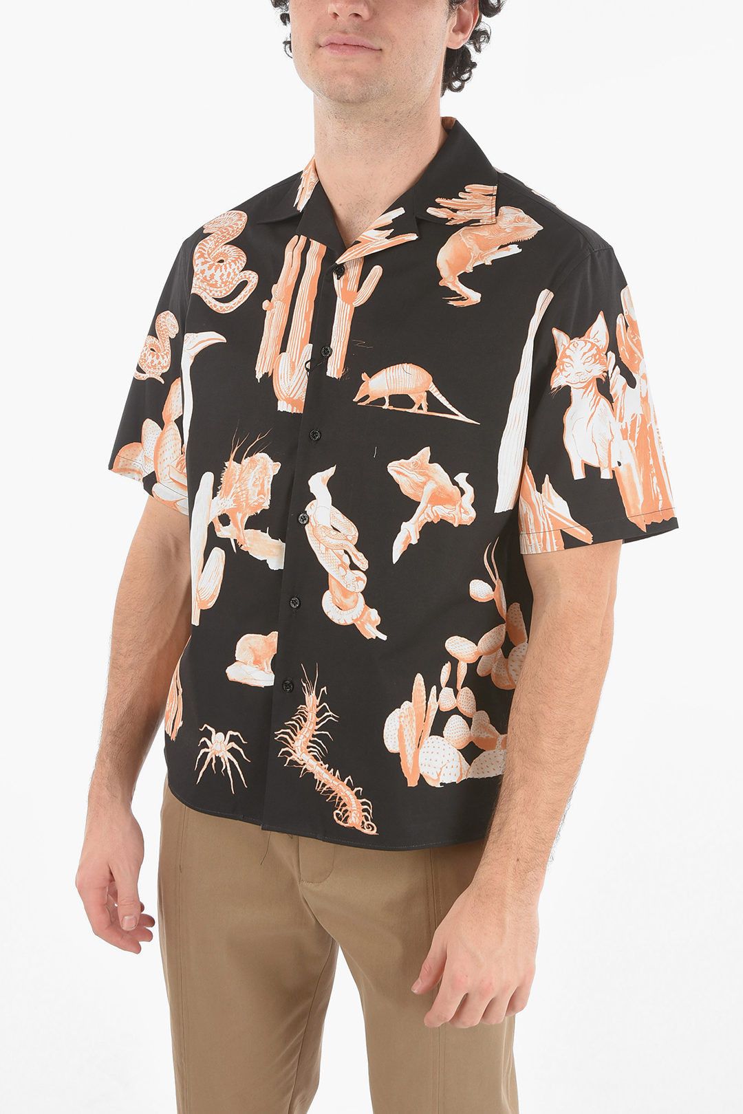 image of Neil Barrett Og1Mm1223 Shirt In Black, Men's (Size Small)