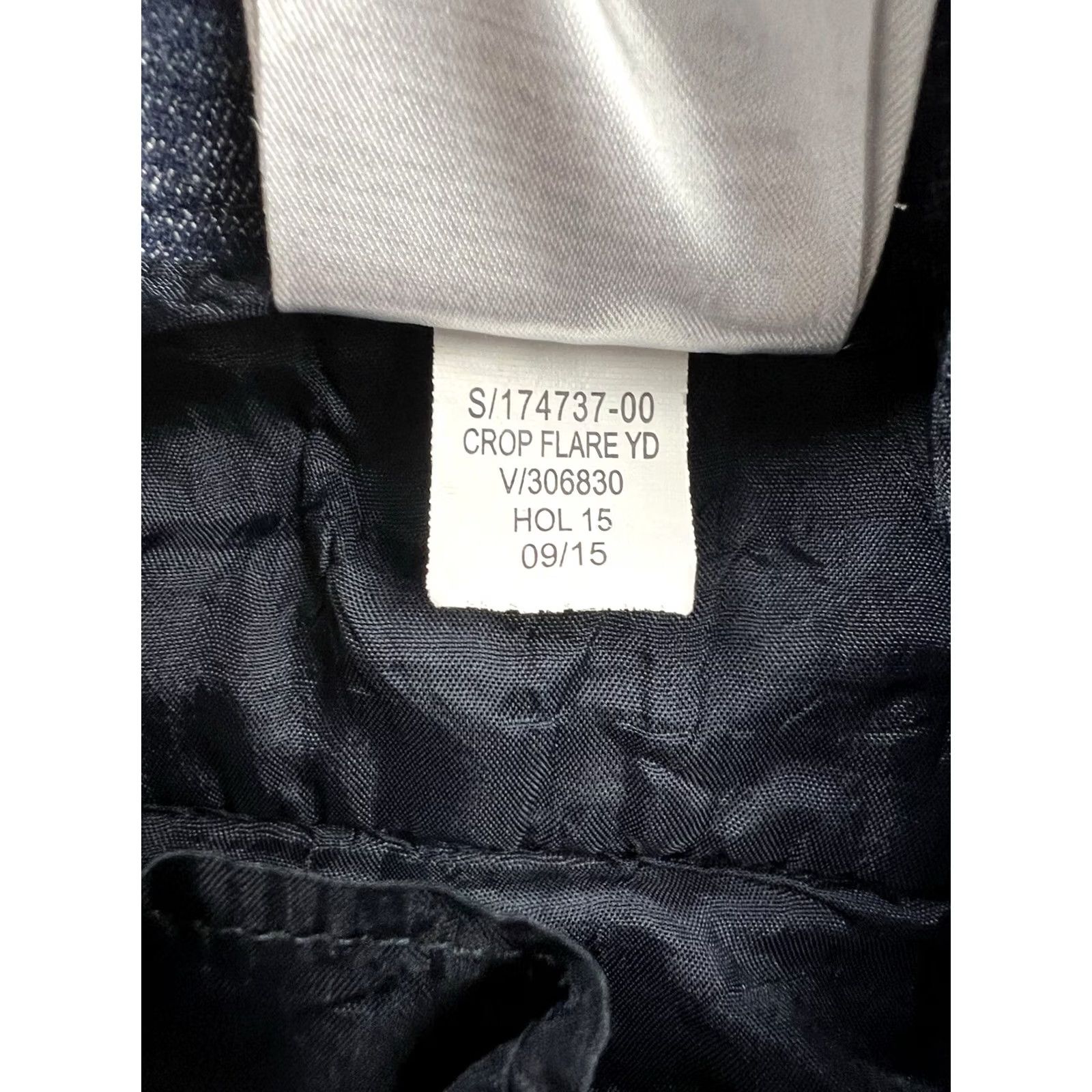 Vintage Banana Republic Sloan Chino Pants 2 Short Women Blue Flare Crop Stretch Low Rise Size 26" / US 2 / IT 38 - 5 Thumbnail